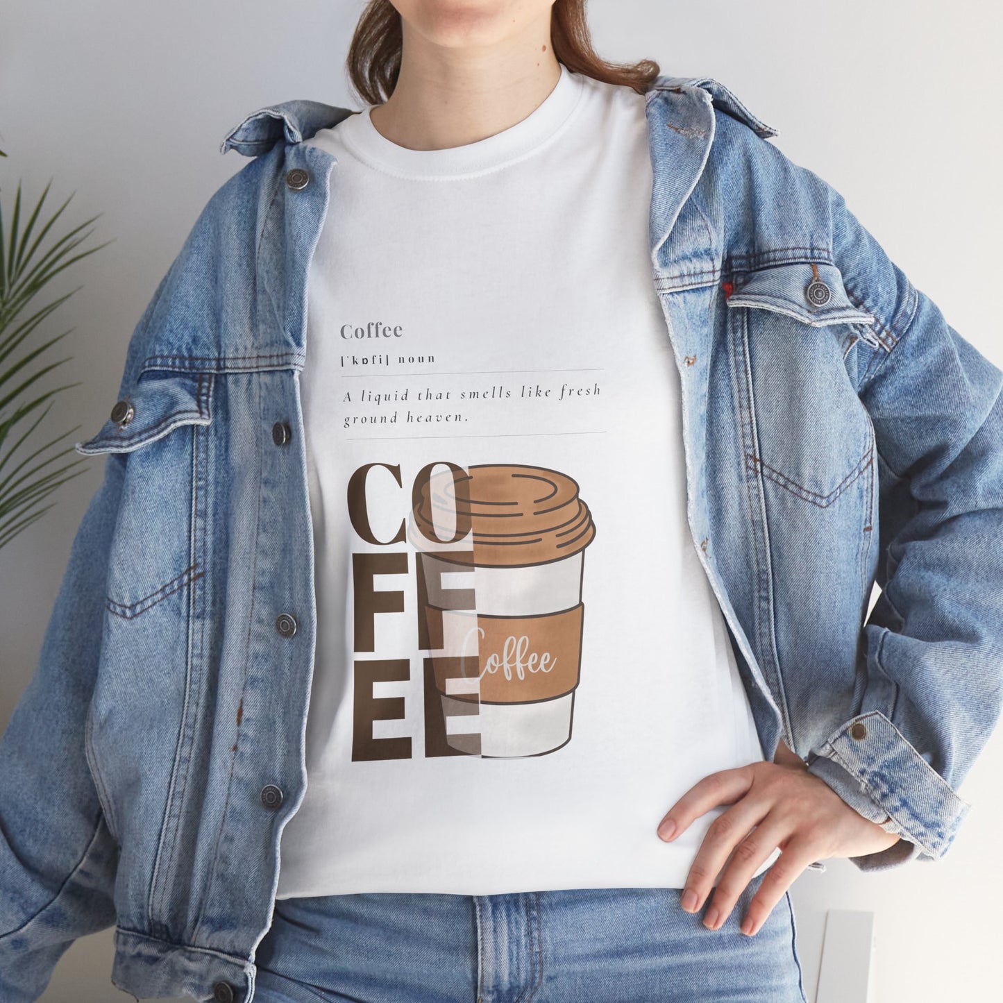 Fresh Brew Vibes Cotton T-Shirt – Casual Coffee Lovers Graphic Tee, Everyday Comfort, Barista Gift - Wolf Aura Co