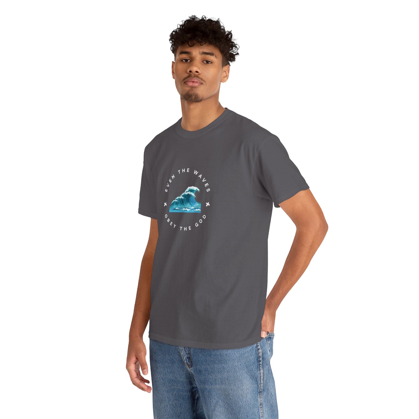 Wave Unisex Tee – Casual Cotton T-Shirt for Everyday Comfort - Wolf Aura Co