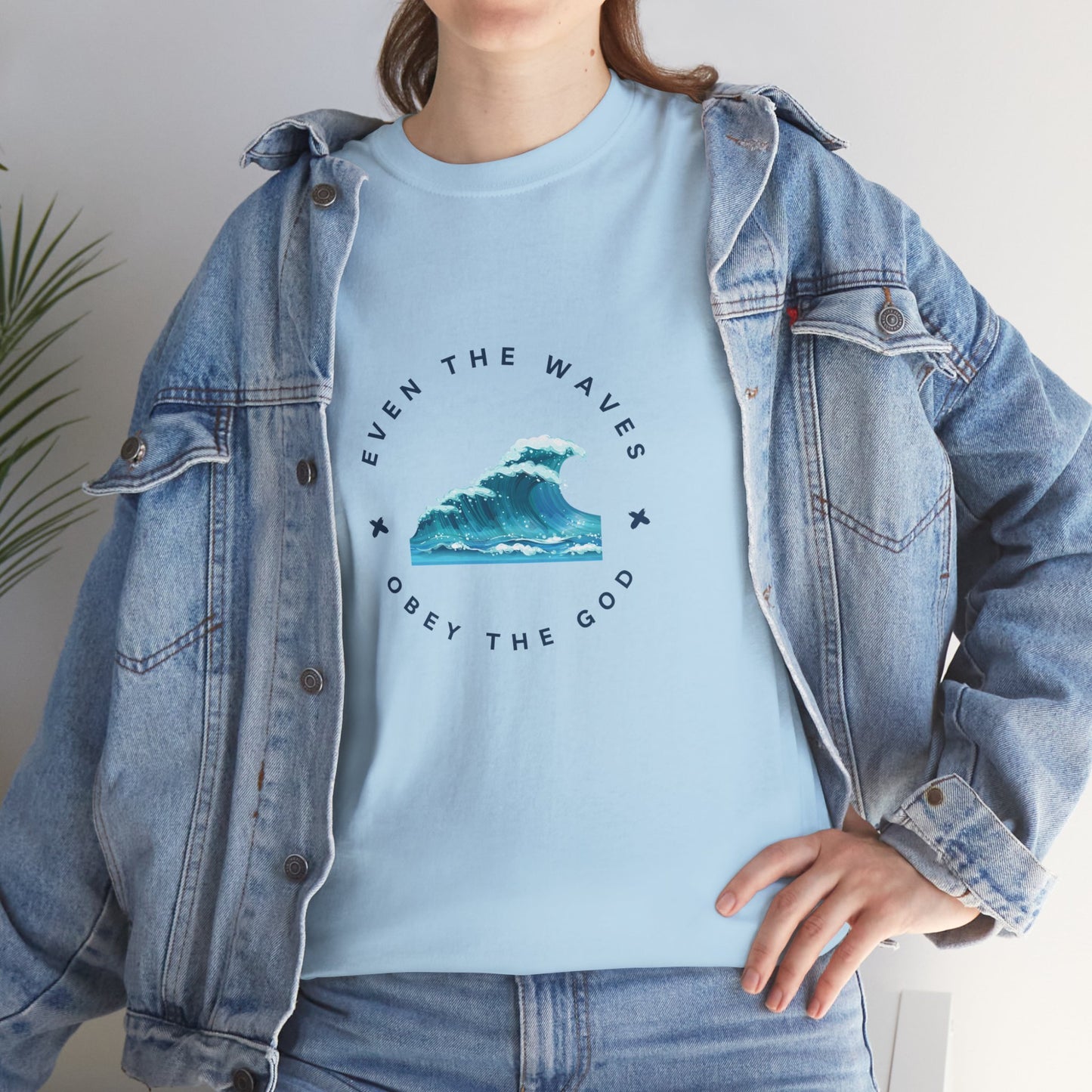 Wave Unisex Tee – Casual Cotton T-Shirt for Everyday Comfort - Wolf Aura Co