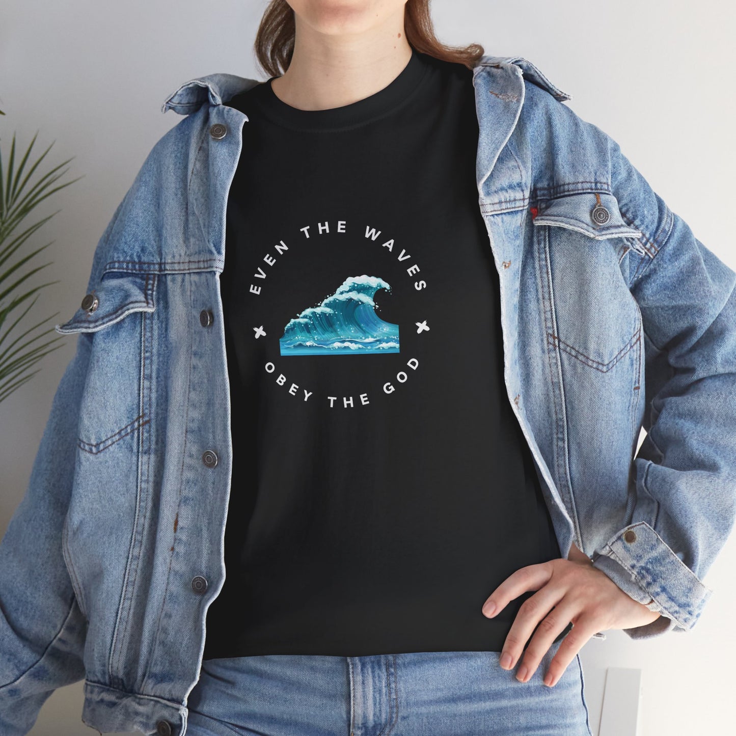 Wave Unisex Tee – Casual Cotton T-Shirt for Everyday Comfort - Wolf Aura Co