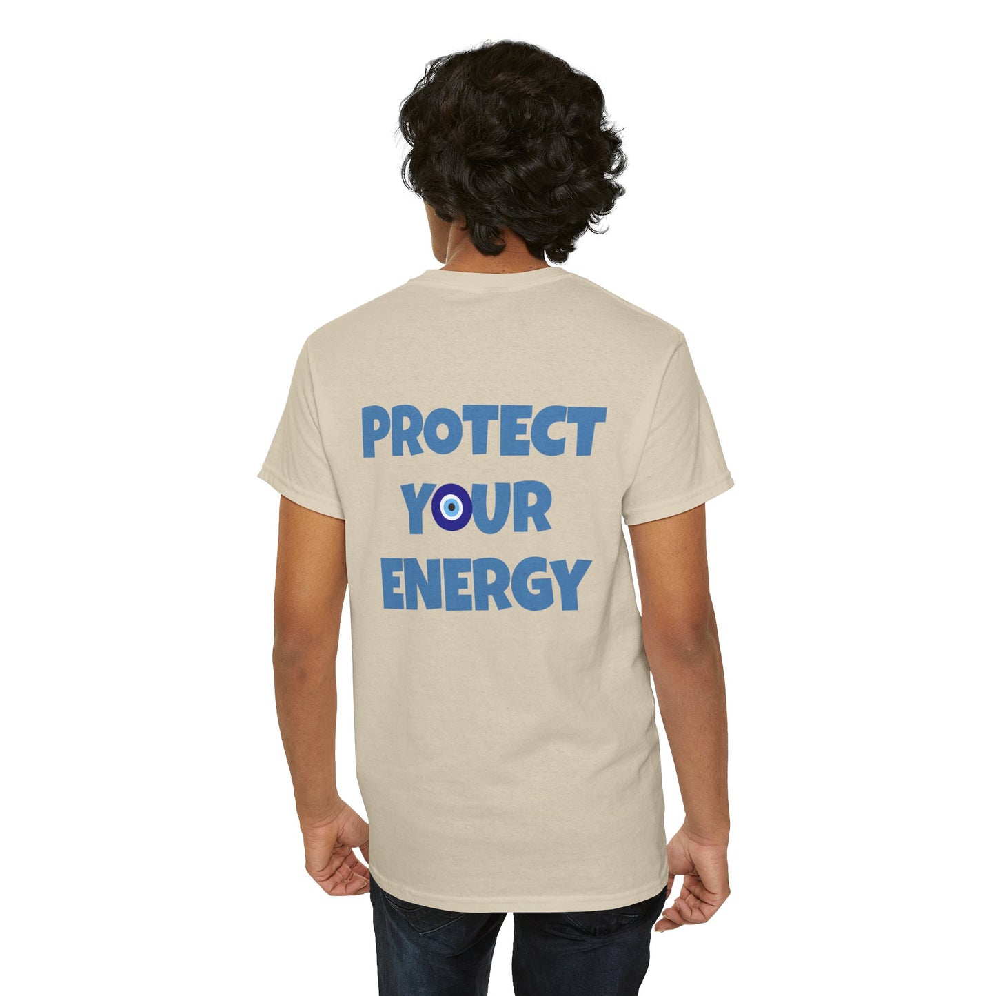 Evil Eye Graphic Tee – Unisex Casual Cotton T-Shirt | Protect Your Energy Shirt, Positive Vibes Apparel, Spiritual Gift - Wolf Aura Co