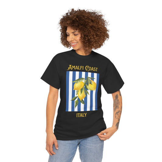 Unisex Amalfi Coast T-Shirt – Casual Coastal Graphic Tee - Wolf Aura Co