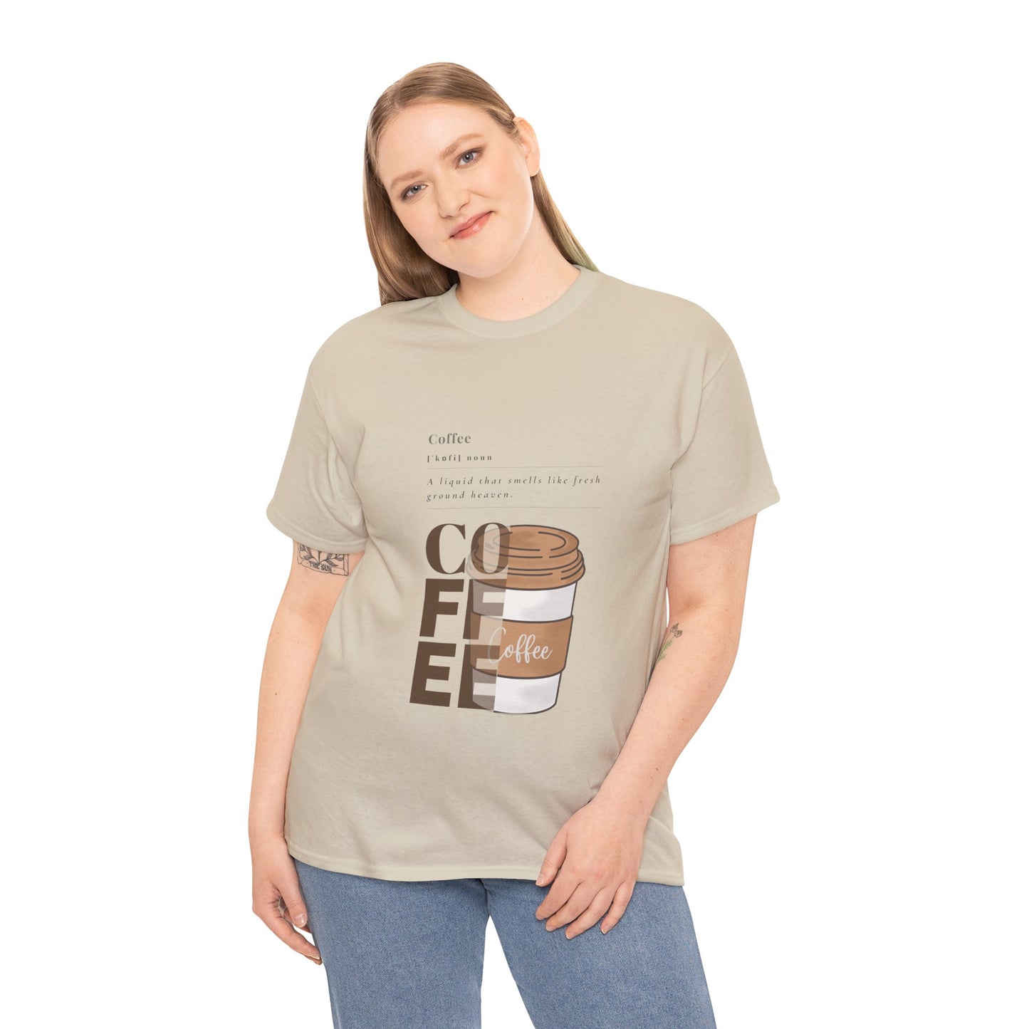 Fresh Brew Vibes Cotton T-Shirt – Casual Coffee Lovers Graphic Tee, Everyday Comfort, Barista Gift - Wolf Aura Co