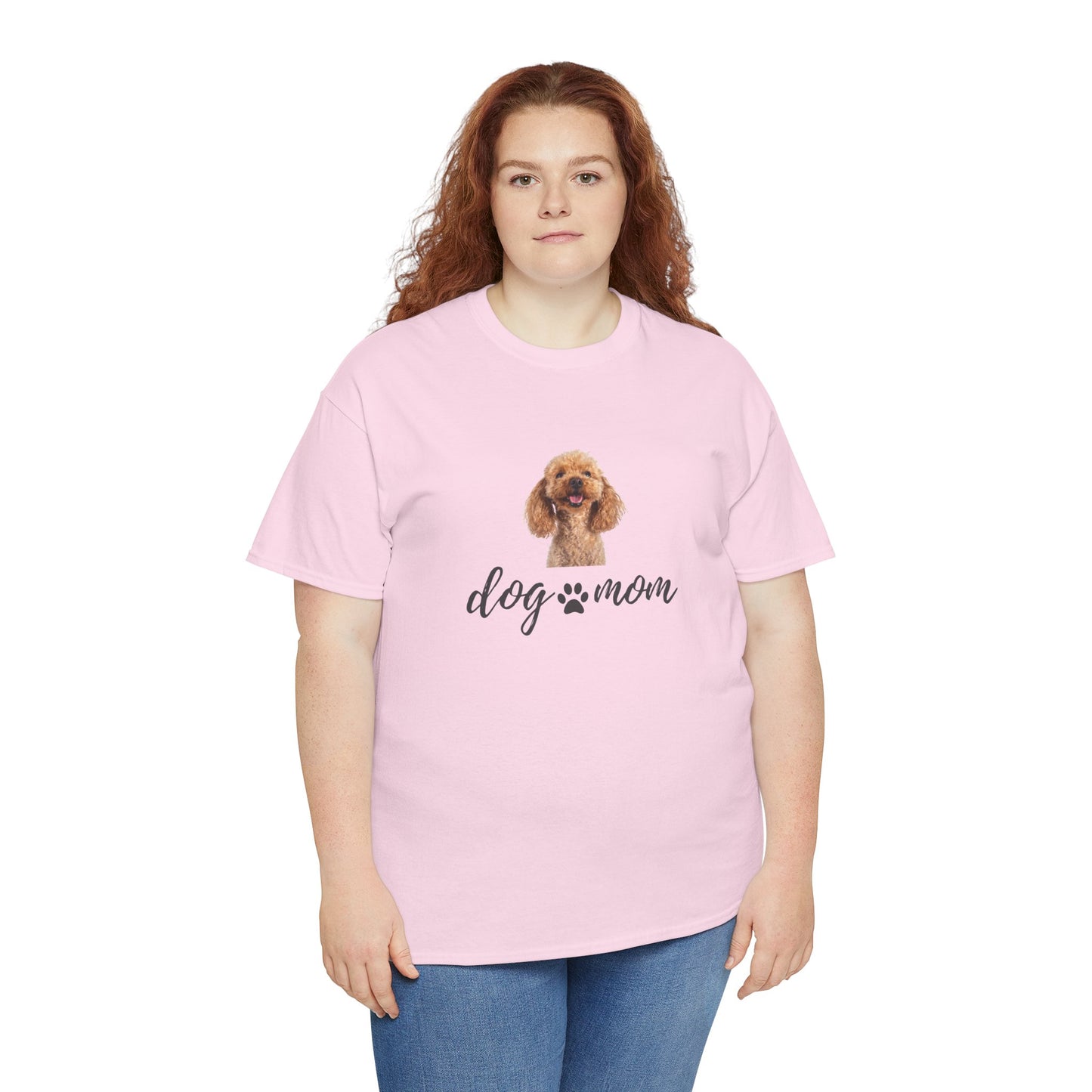 Dog Print Cotton T-Shirt – Cute Casual Tee for Dog Moms | Gift for Dog Lovers, Everyday Comfort, Pet Parent Apparel - Wolf Aura Co