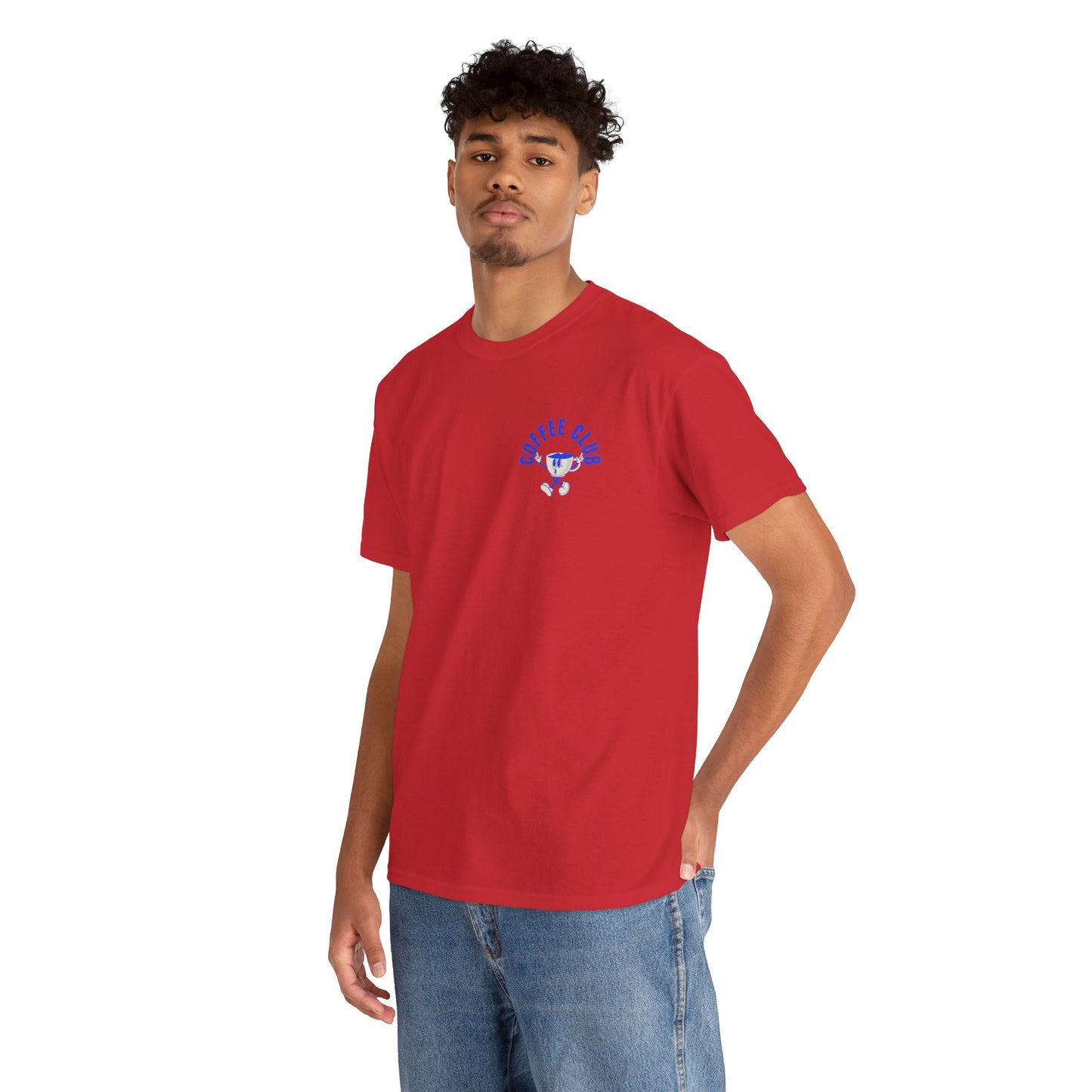 Coffee Club Cotton T-Shirt – Casual Graphic Tee, Coffee Lover Gift, Everyday Comfort - Wolf Aura Co