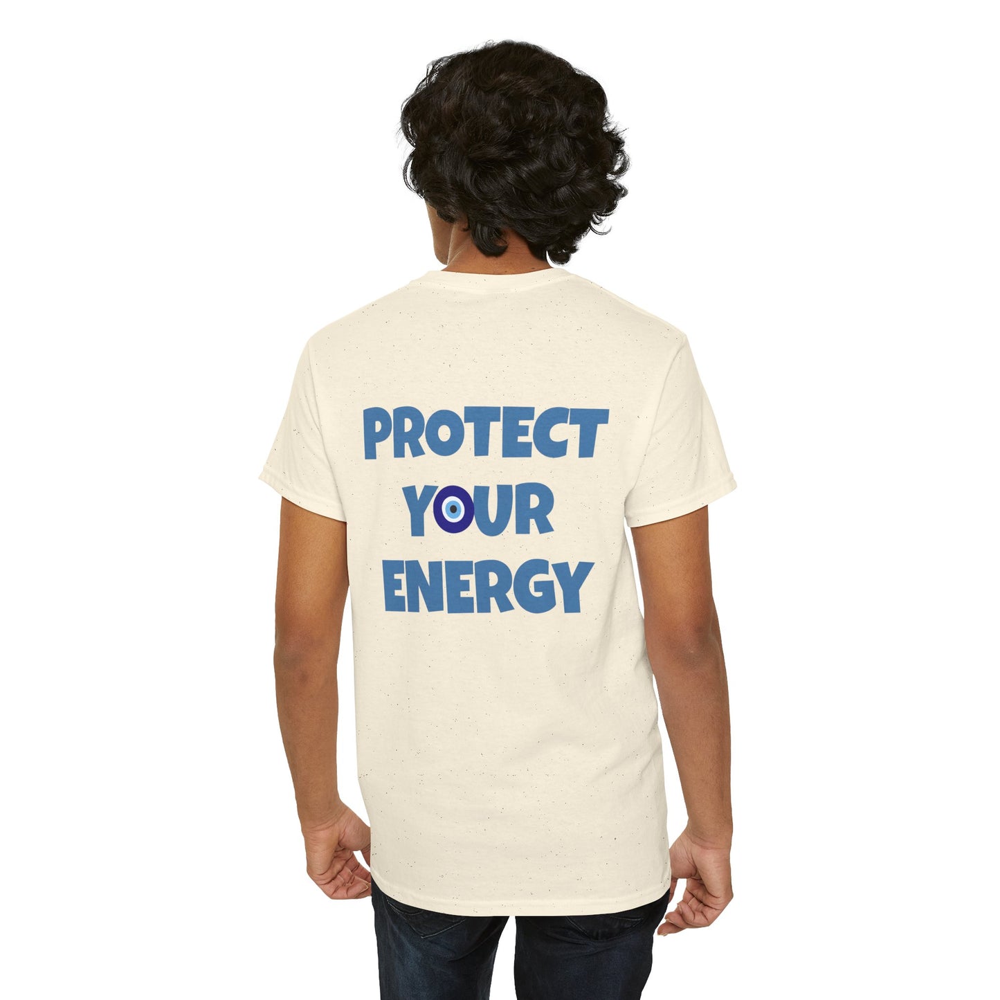 Evil Eye Graphic Tee – Unisex Casual Cotton T-Shirt | Protect Your Energy Shirt, Positive Vibes Apparel, Spiritual Gift - Wolf Aura Co