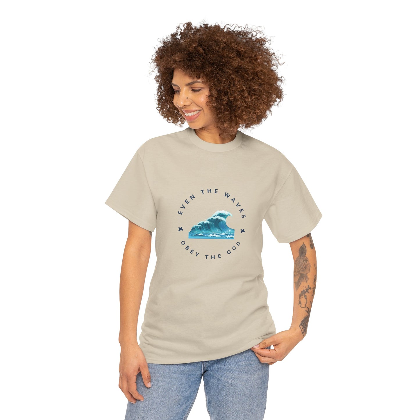 Wave Unisex Tee – Casual Cotton T-Shirt for Everyday Comfort - Wolf Aura Co