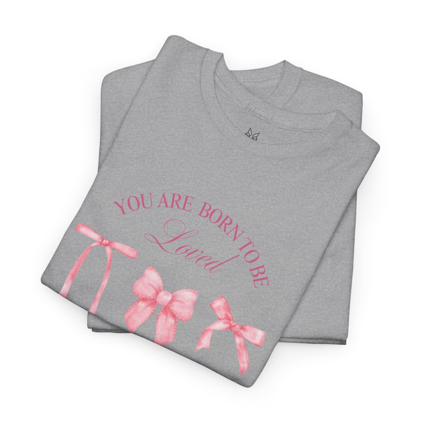 Cute Bow Cotton T-Shirt – Casual Graphic Tee, Everyday Comfort, Gift for Her - Wolf Aura Co