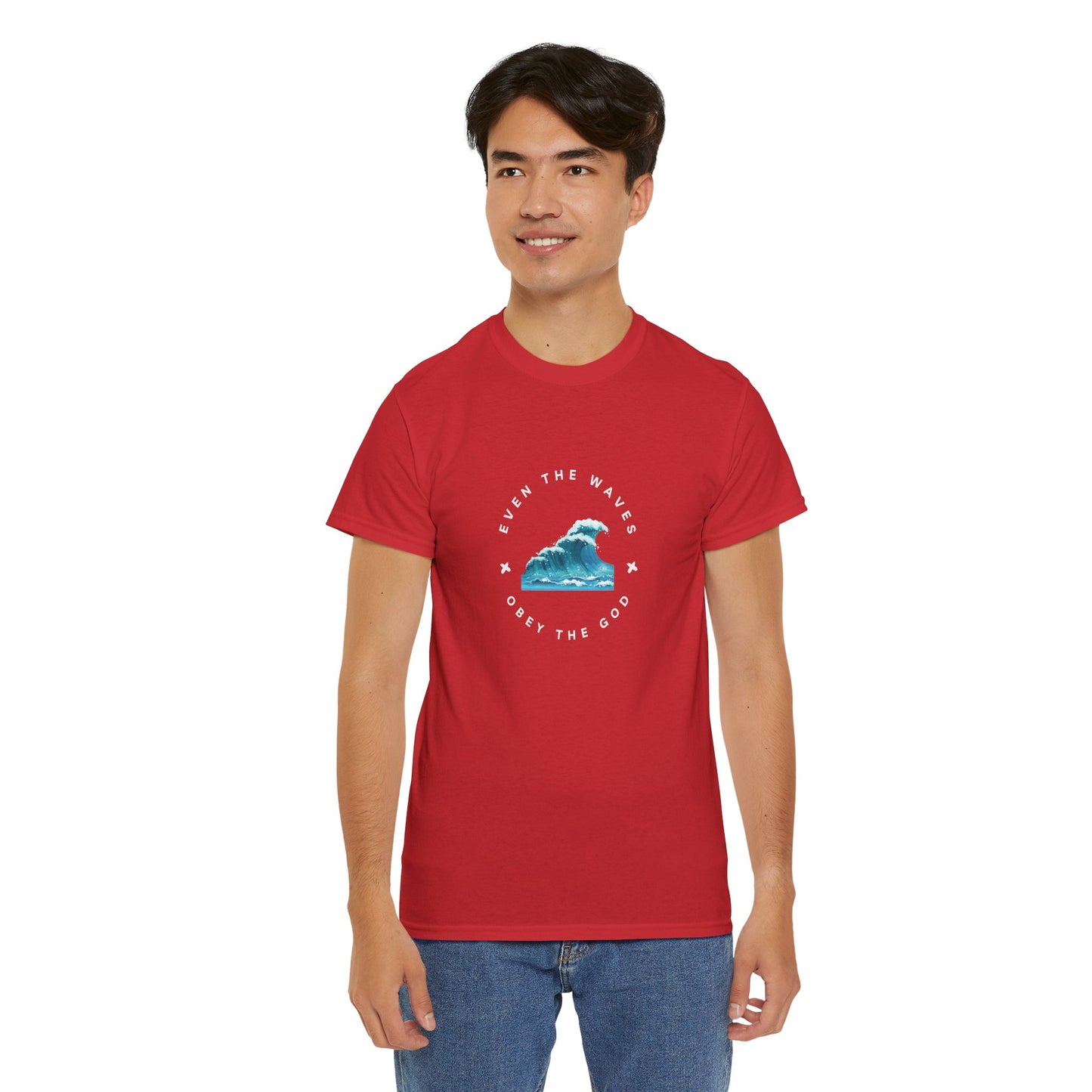 Wave Unisex Tee – Casual Cotton T-Shirt for Everyday Comfort - Wolf Aura Co