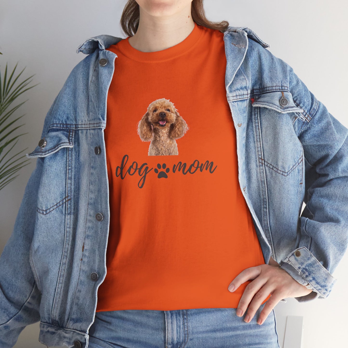Dog Print Cotton T-Shirt – Cute Casual Tee for Dog Moms | Gift for Dog Lovers, Everyday Comfort, Pet Parent Apparel - Wolf Aura Co