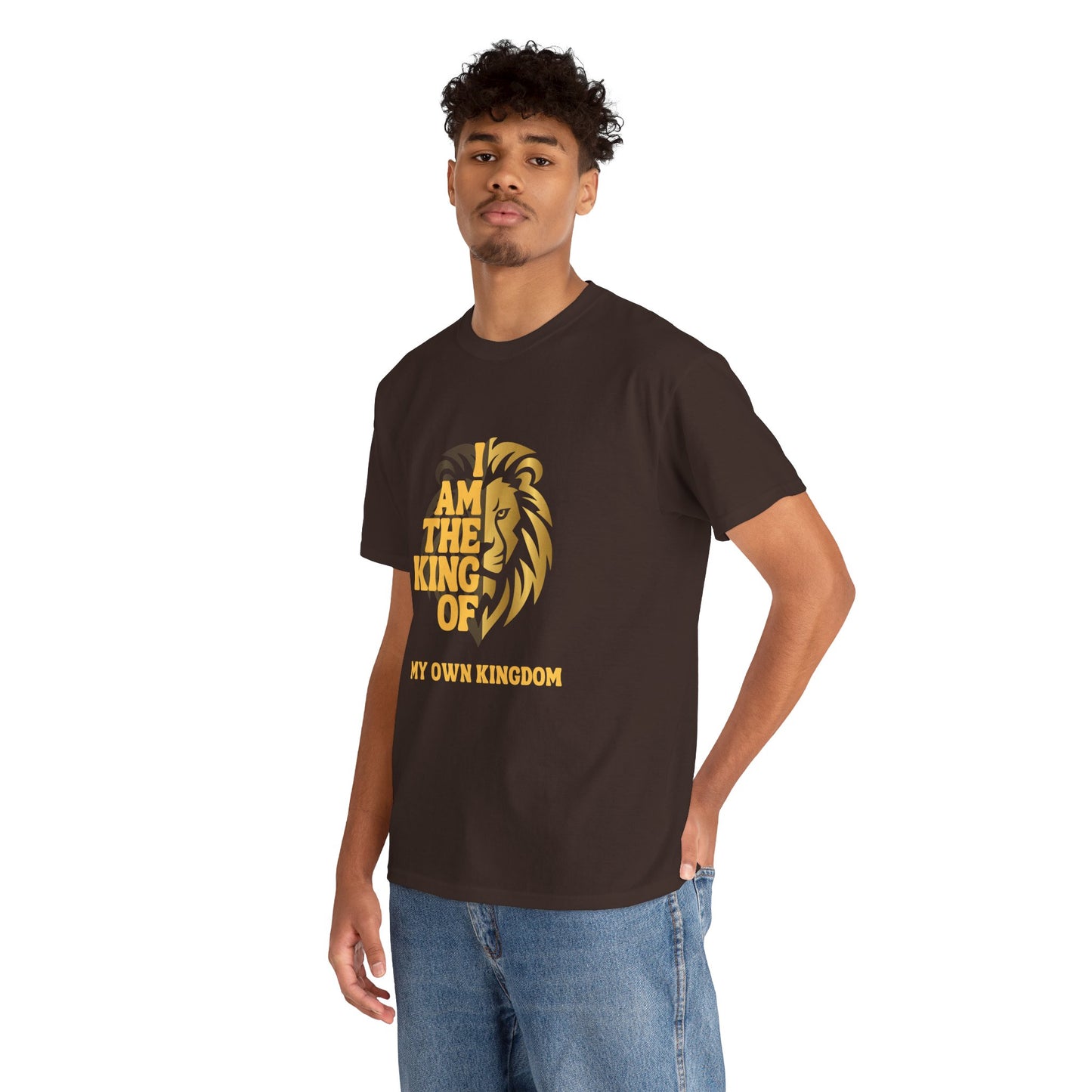 Lion Print Cotton T-Shirt – Fierce Graphic Tee, Casual Everyday Wear, Animal Lover Gift - Wolf Aura Co