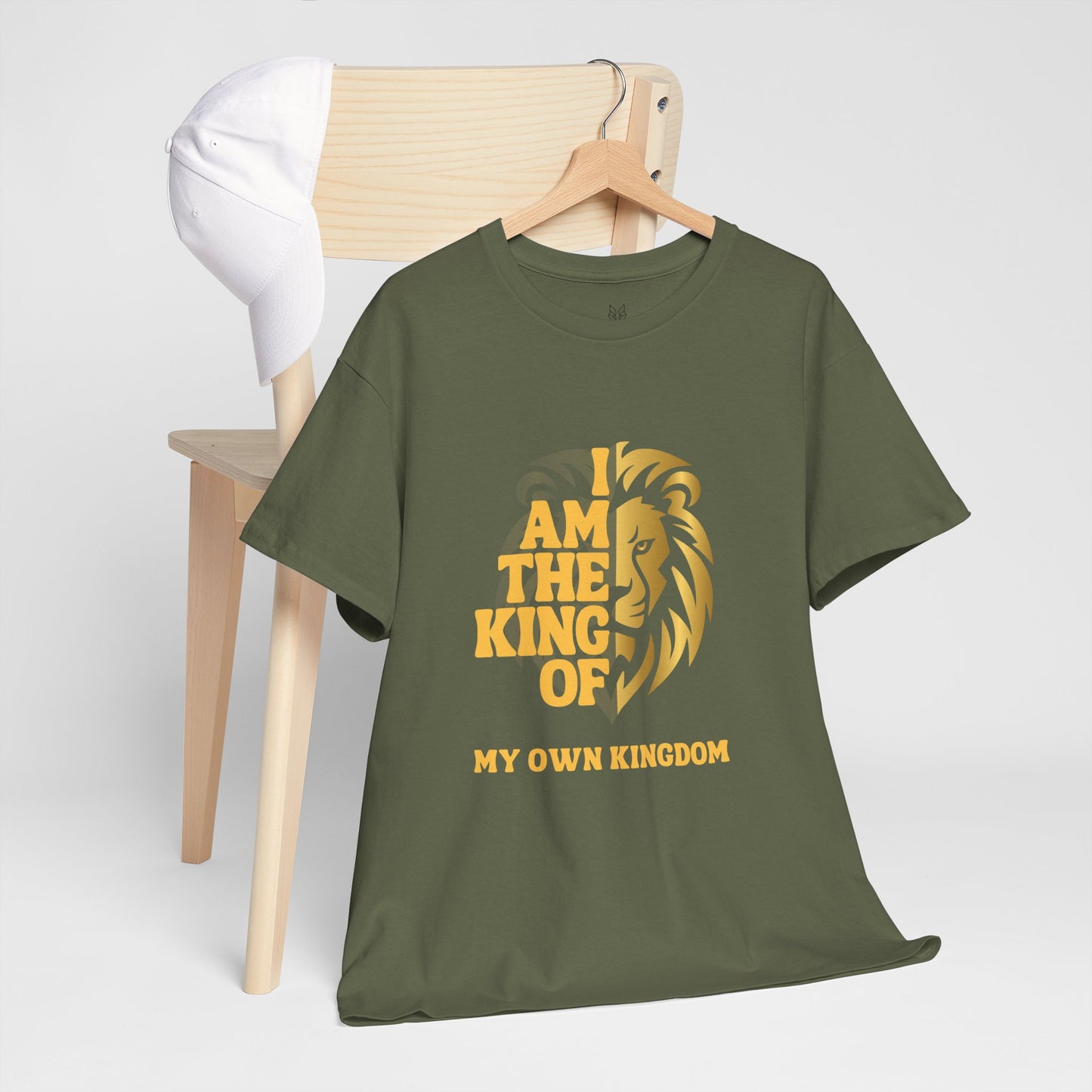 Lion Print Cotton T-Shirt – Fierce Graphic Tee, Casual Everyday Wear, Animal Lover Gift - Wolf Aura Co