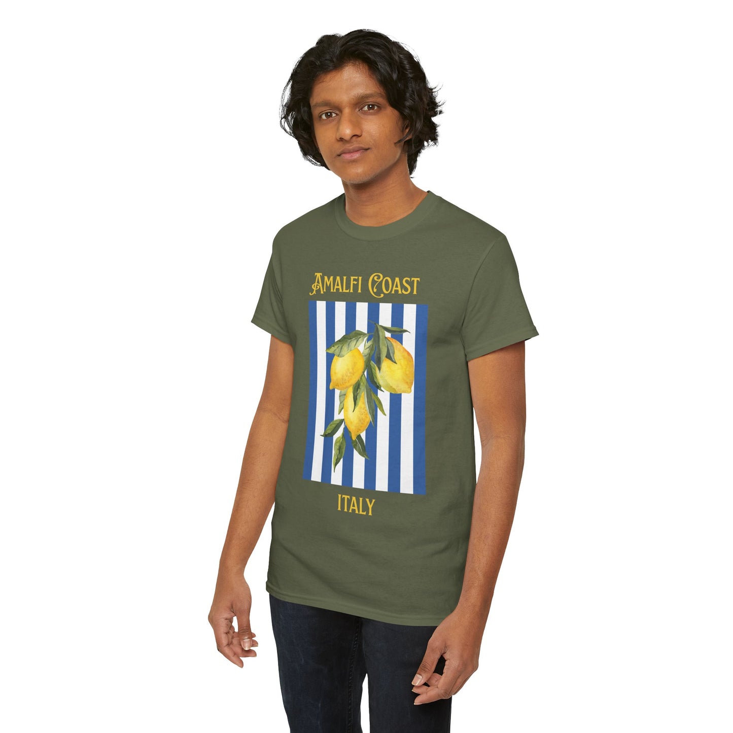 Unisex Amalfi Coast T-Shirt – Casual Coastal Graphic Tee - Wolf Aura Co