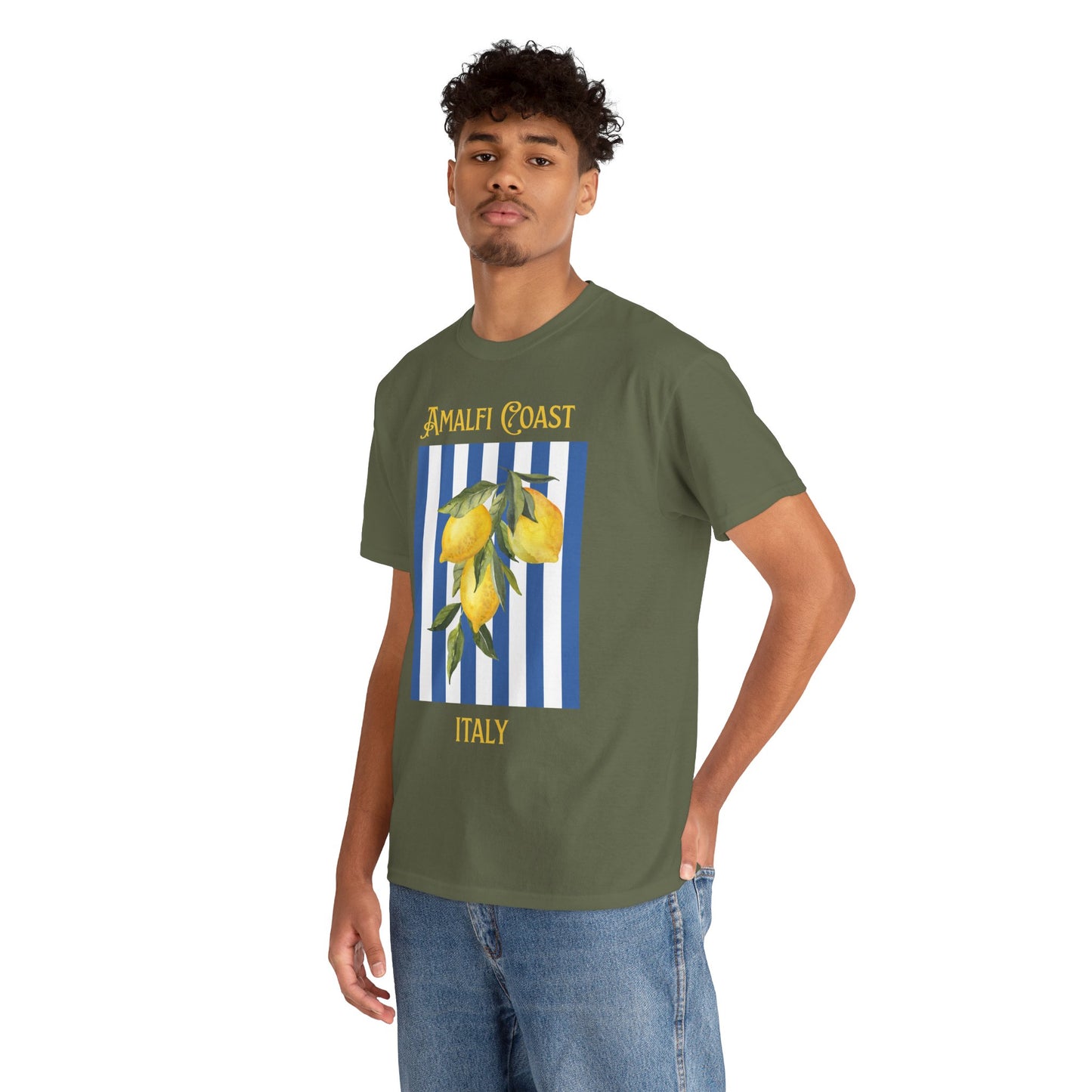 Unisex Amalfi Coast T-Shirt – Casual Coastal Graphic Tee - Wolf Aura Co