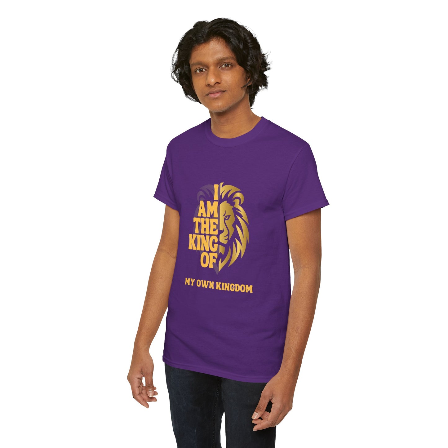 Lion Print Cotton T-Shirt – Fierce Graphic Tee, Casual Everyday Wear, Animal Lover Gift - Wolf Aura Co