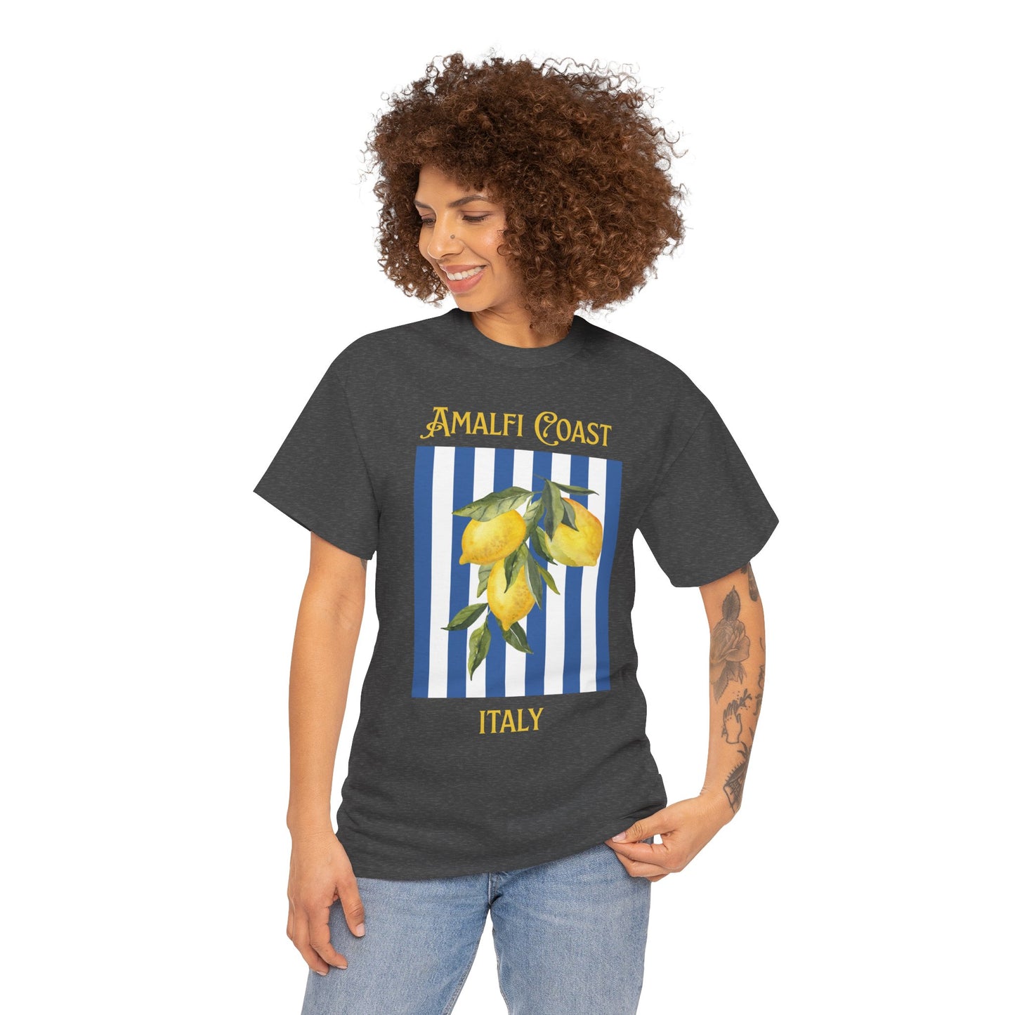 Unisex Amalfi Coast T-Shirt – Casual Coastal Graphic Tee - Wolf Aura Co