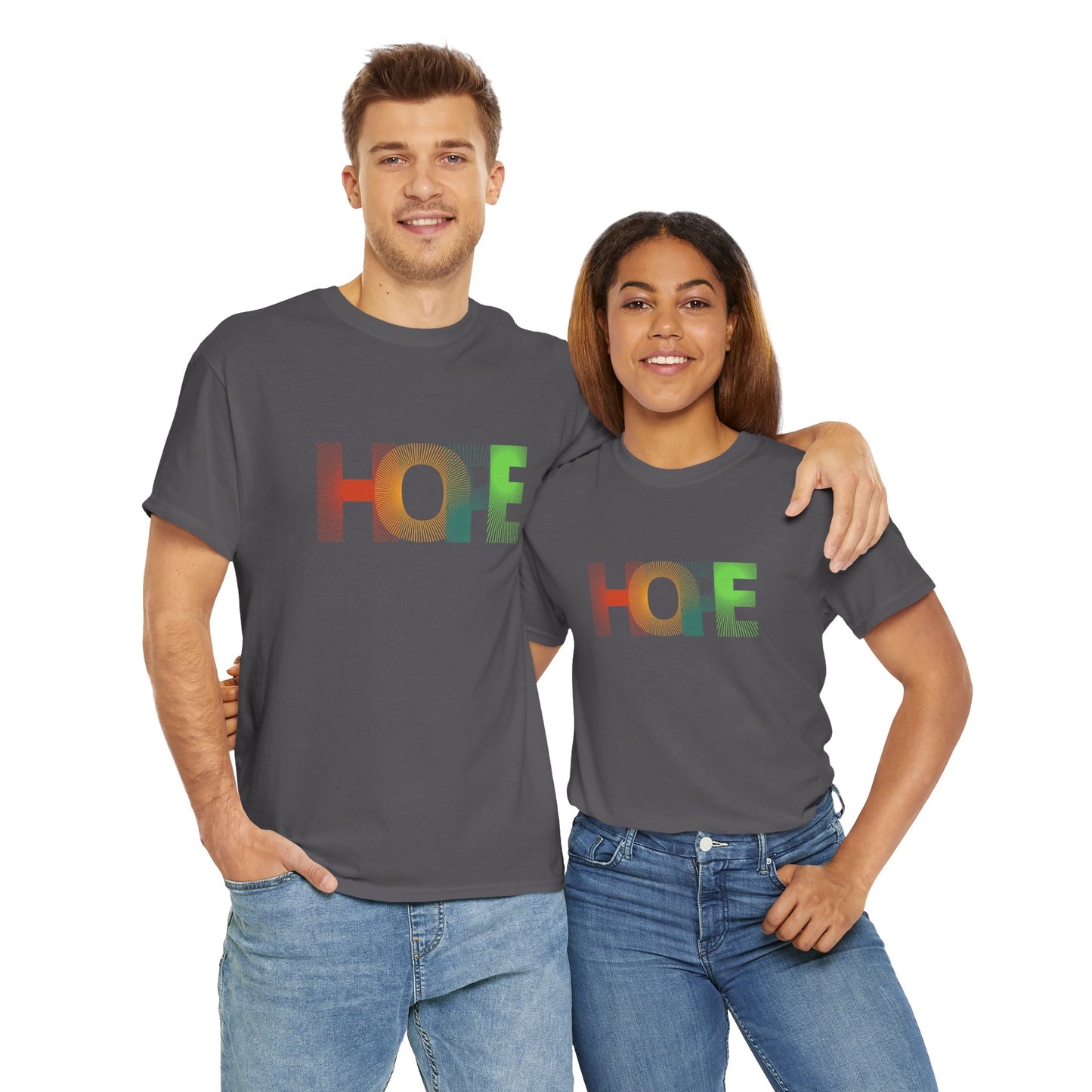 Unisex Hope Graphic Tee – Motivational Casual Wear - Wolf Aura Co