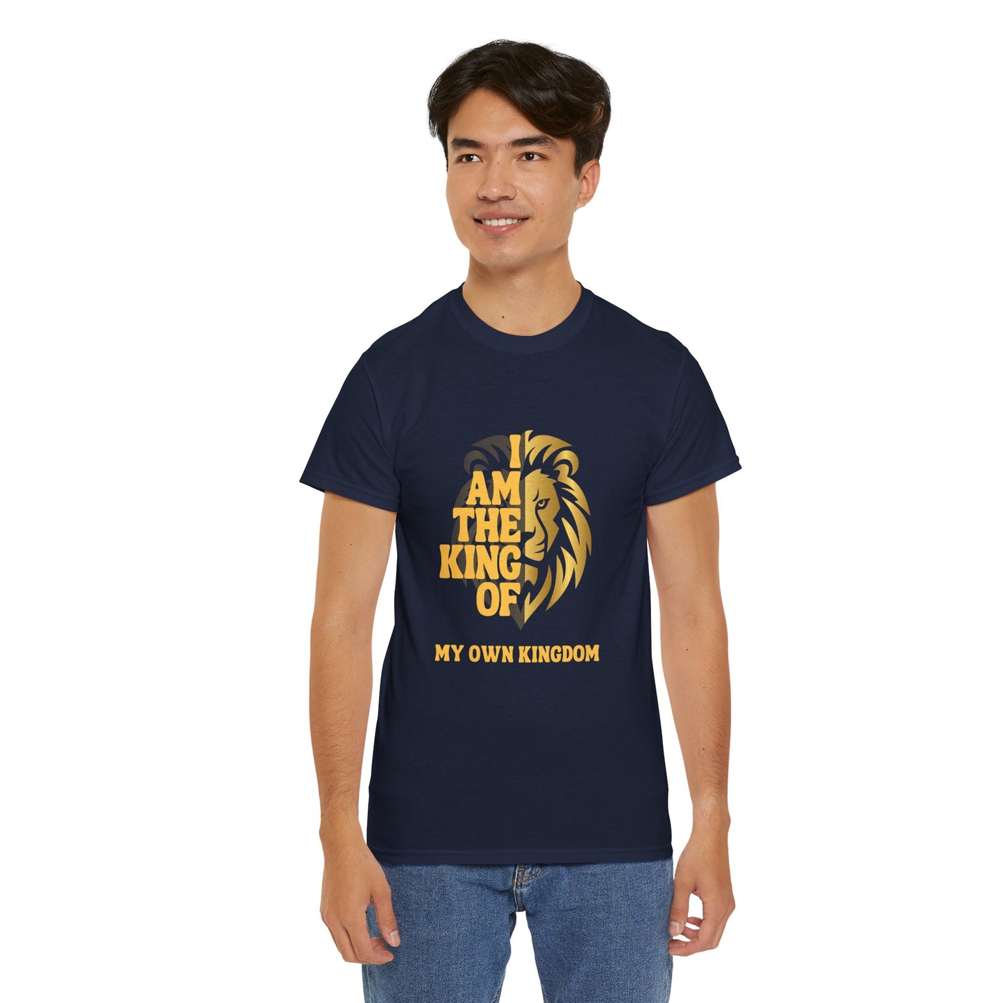 Lion Print Cotton T-Shirt – Fierce Graphic Tee, Casual Everyday Wear, Animal Lover Gift - Wolf Aura Co