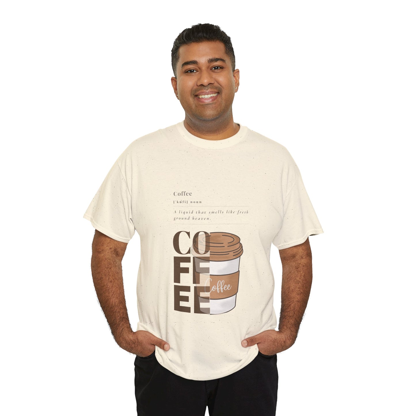 Fresh Brew Vibes Cotton T-Shirt – Casual Coffee Lovers Graphic Tee, Everyday Comfort, Barista Gift - Wolf Aura Co