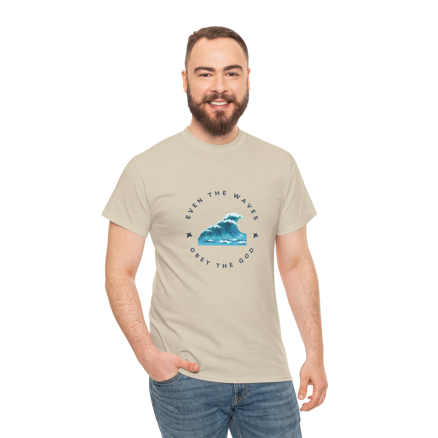 Wave Unisex Tee – Casual Cotton T-Shirt for Everyday Comfort - Wolf Aura Co