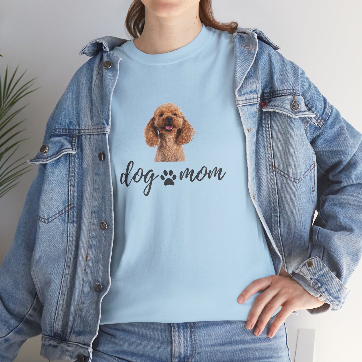 Dog Print Cotton T-Shirt – Cute Casual Tee for Dog Moms | Gift for Dog Lovers, Everyday Comfort, Pet Parent Apparel - Wolf Aura Co