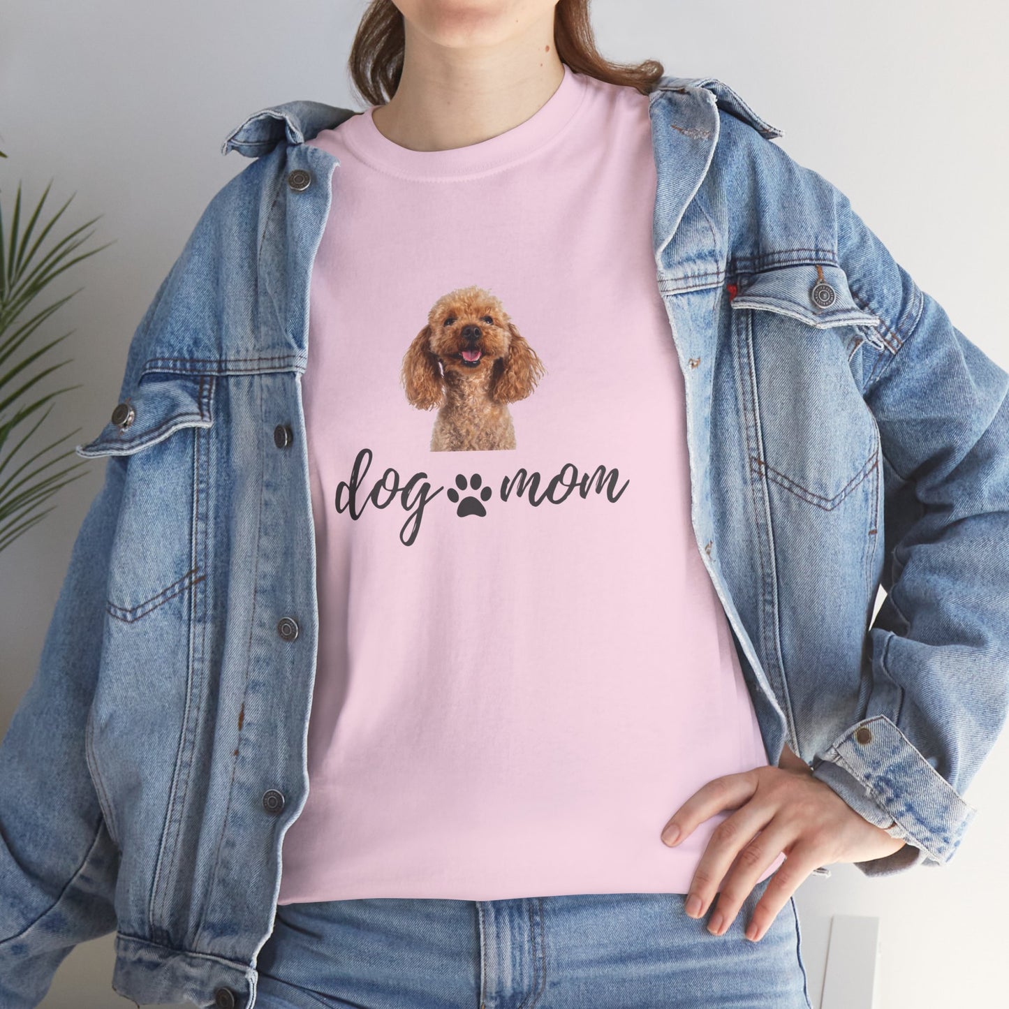 Dog Print Cotton T-Shirt – Cute Casual Tee for Dog Moms | Gift for Dog Lovers, Everyday Comfort, Pet Parent Apparel - Wolf Aura Co