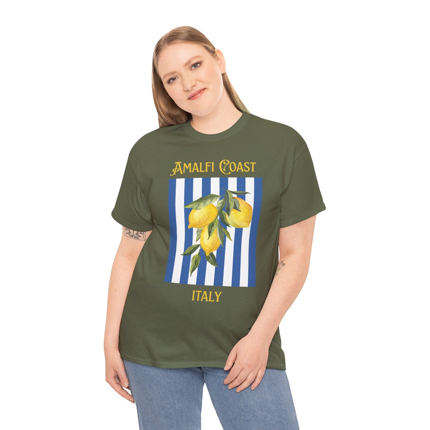 Unisex Amalfi Coast T-Shirt – Casual Coastal Graphic Tee - Wolf Aura Co