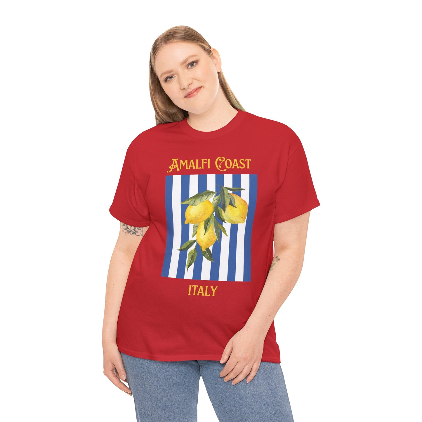 Unisex Amalfi Coast T-Shirt – Casual Coastal Graphic Tee - Wolf Aura Co