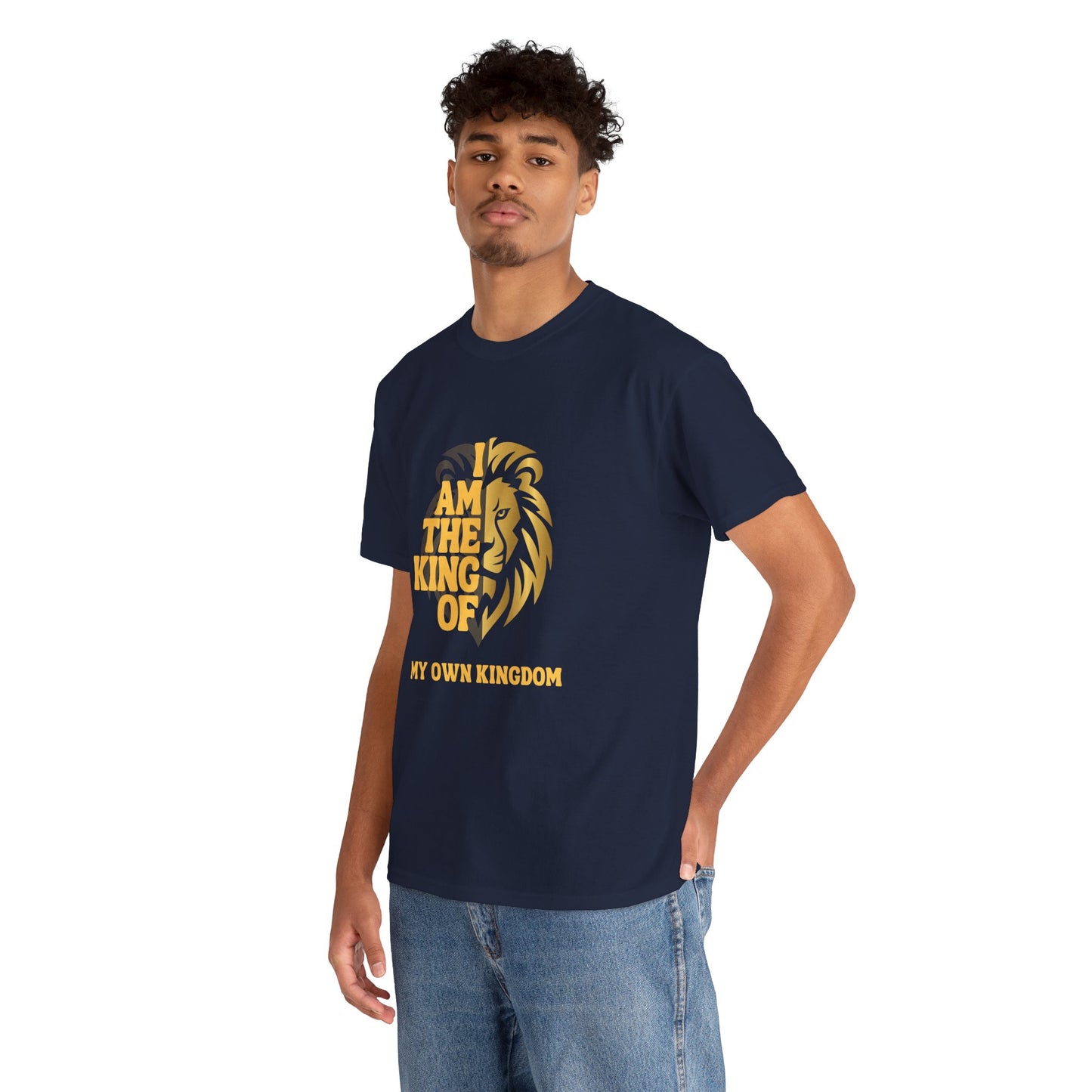 Lion Print Cotton T-Shirt – Fierce Graphic Tee, Casual Everyday Wear, Animal Lover Gift - Wolf Aura Co