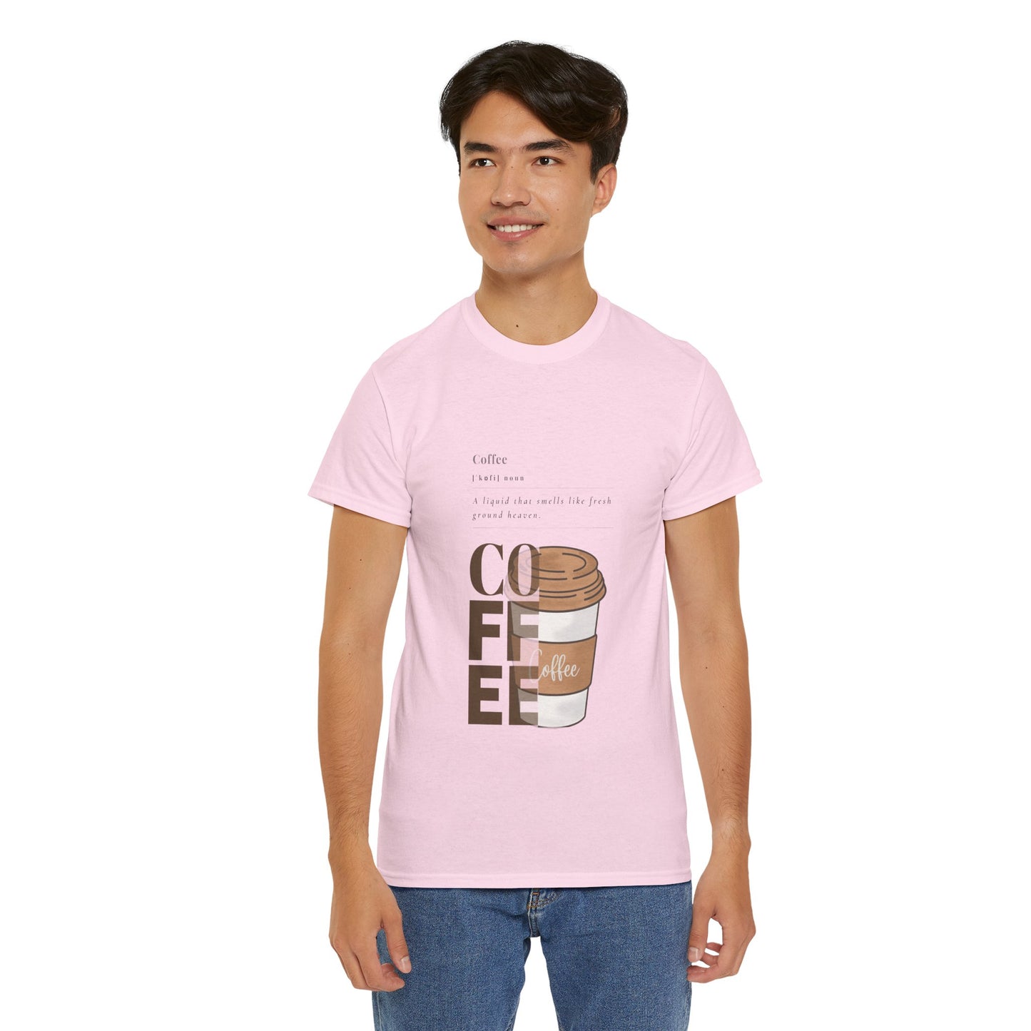 Fresh Brew Vibes Cotton T-Shirt – Casual Coffee Lovers Graphic Tee, Everyday Comfort, Barista Gift - Wolf Aura Co