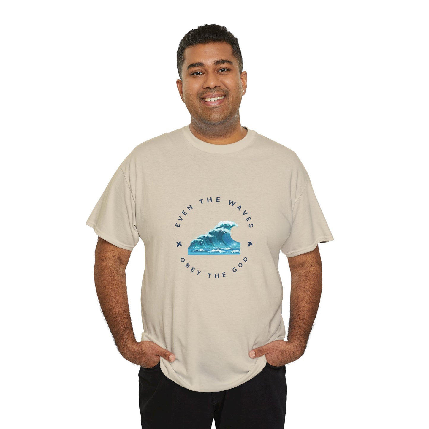 Wave Unisex Tee – Casual Cotton T-Shirt for Everyday Comfort - Wolf Aura Co