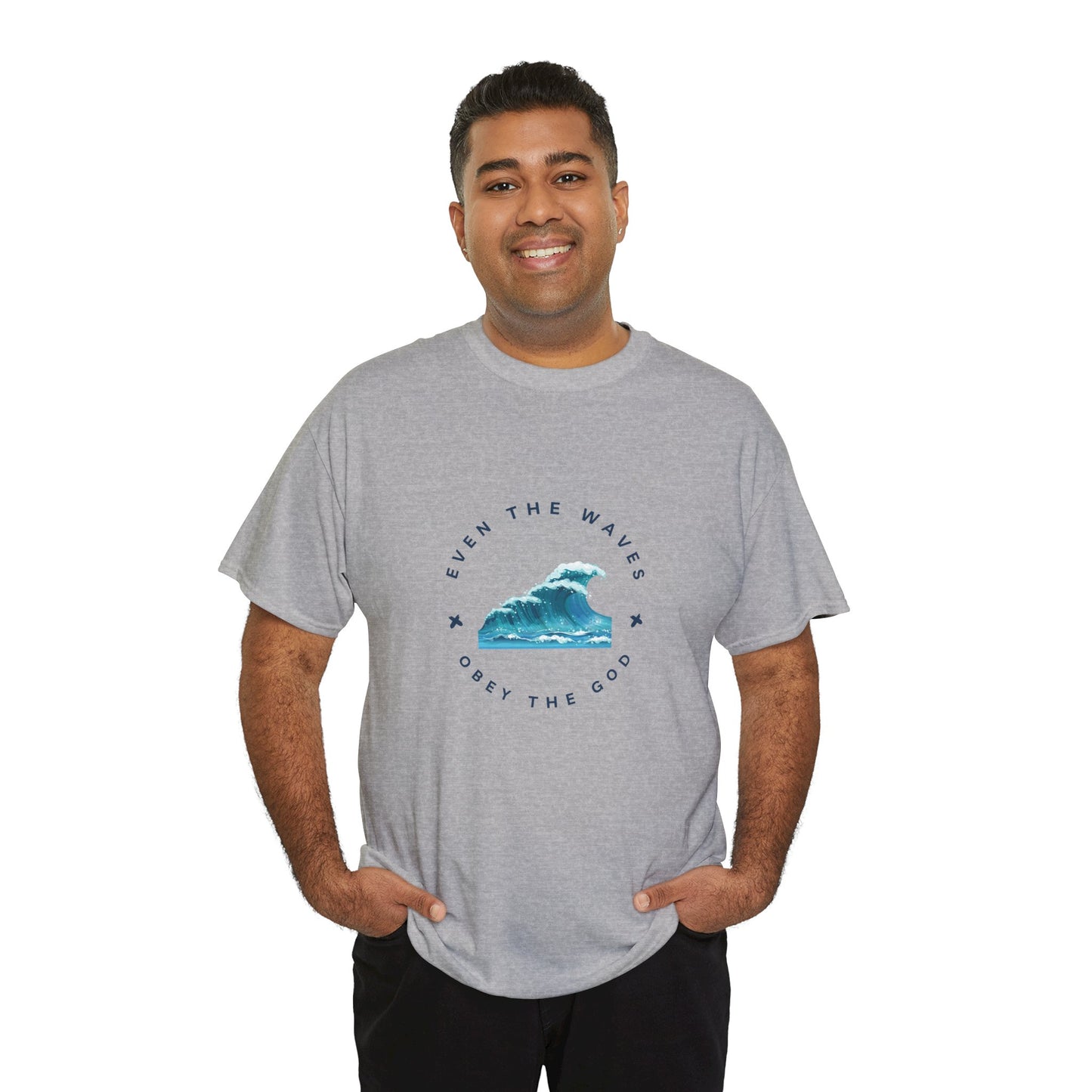 Wave Unisex Tee – Casual Cotton T-Shirt for Everyday Comfort - Wolf Aura Co