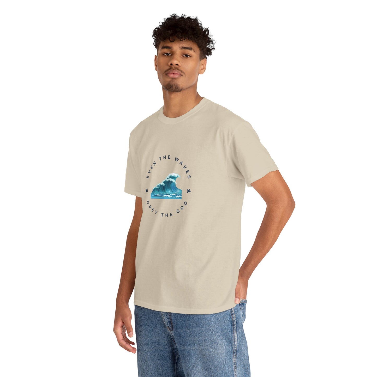 Wave Unisex Tee – Casual Cotton T-Shirt for Everyday Comfort - Wolf Aura Co