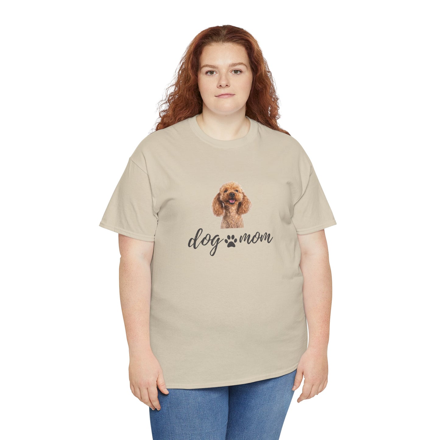 Dog Print Cotton T-Shirt – Cute Casual Tee for Dog Moms | Gift for Dog Lovers, Everyday Comfort, Pet Parent Apparel - Wolf Aura Co