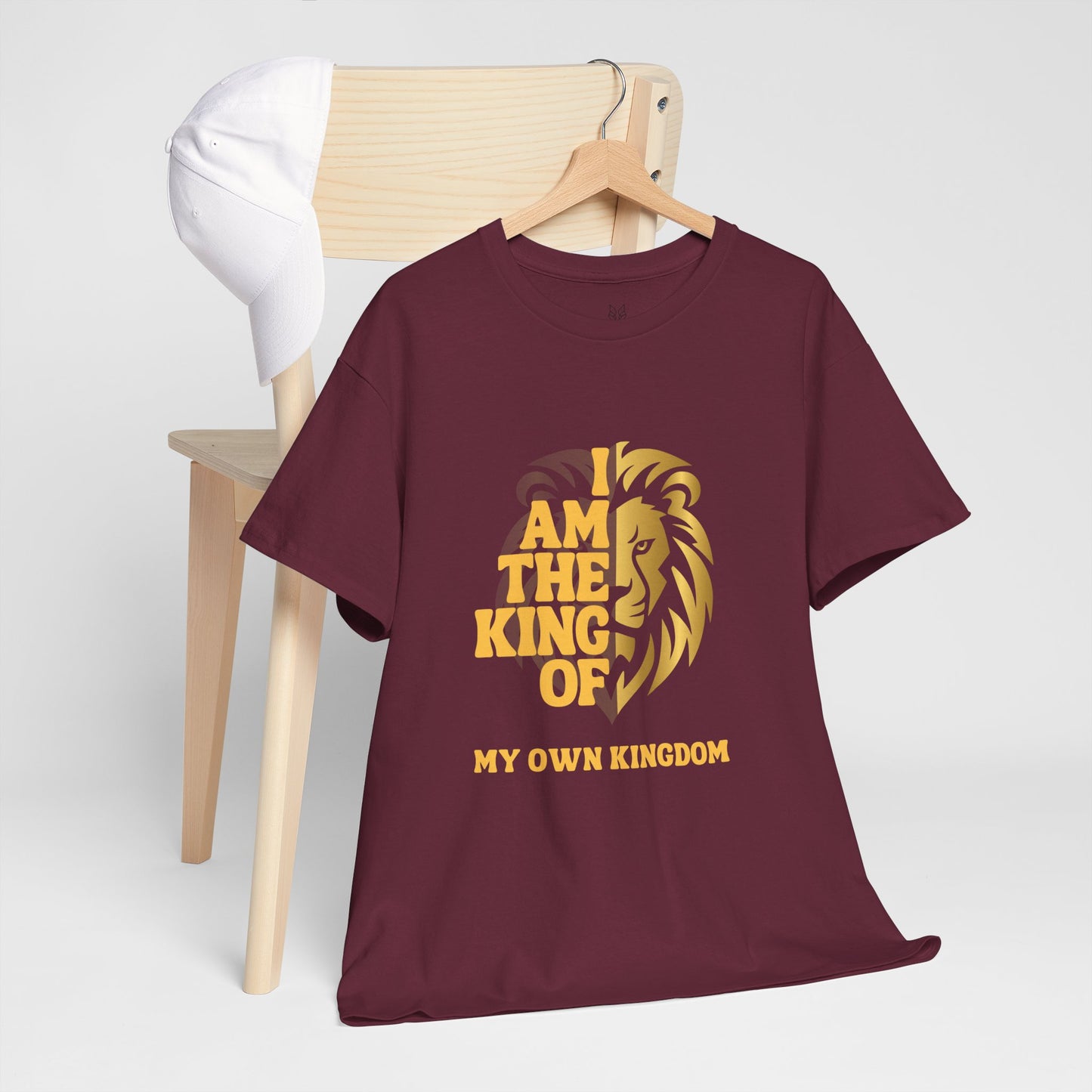 Lion Print Cotton T-Shirt – Fierce Graphic Tee, Casual Everyday Wear, Animal Lover Gift - Wolf Aura Co
