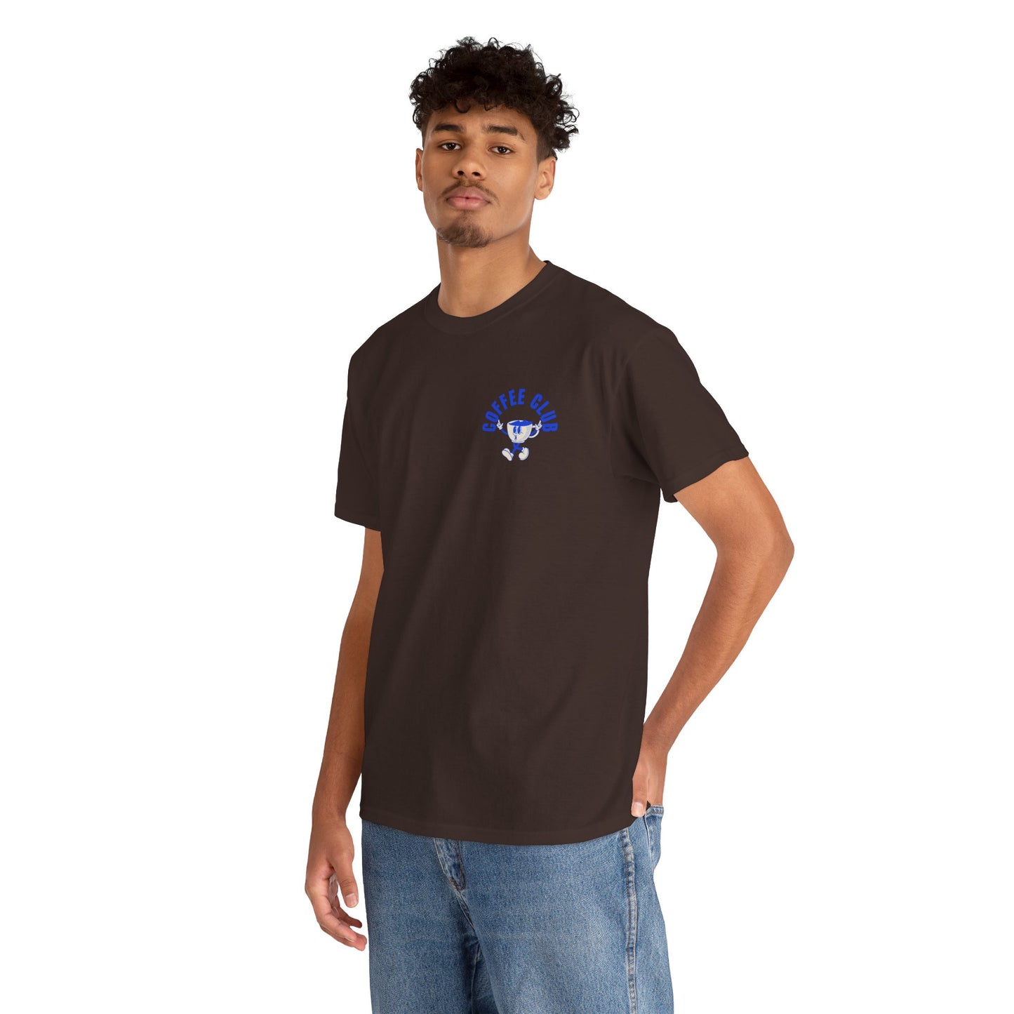 Coffee Club Cotton T-Shirt – Casual Graphic Tee, Coffee Lover Gift, Everyday Comfort - Wolf Aura Co