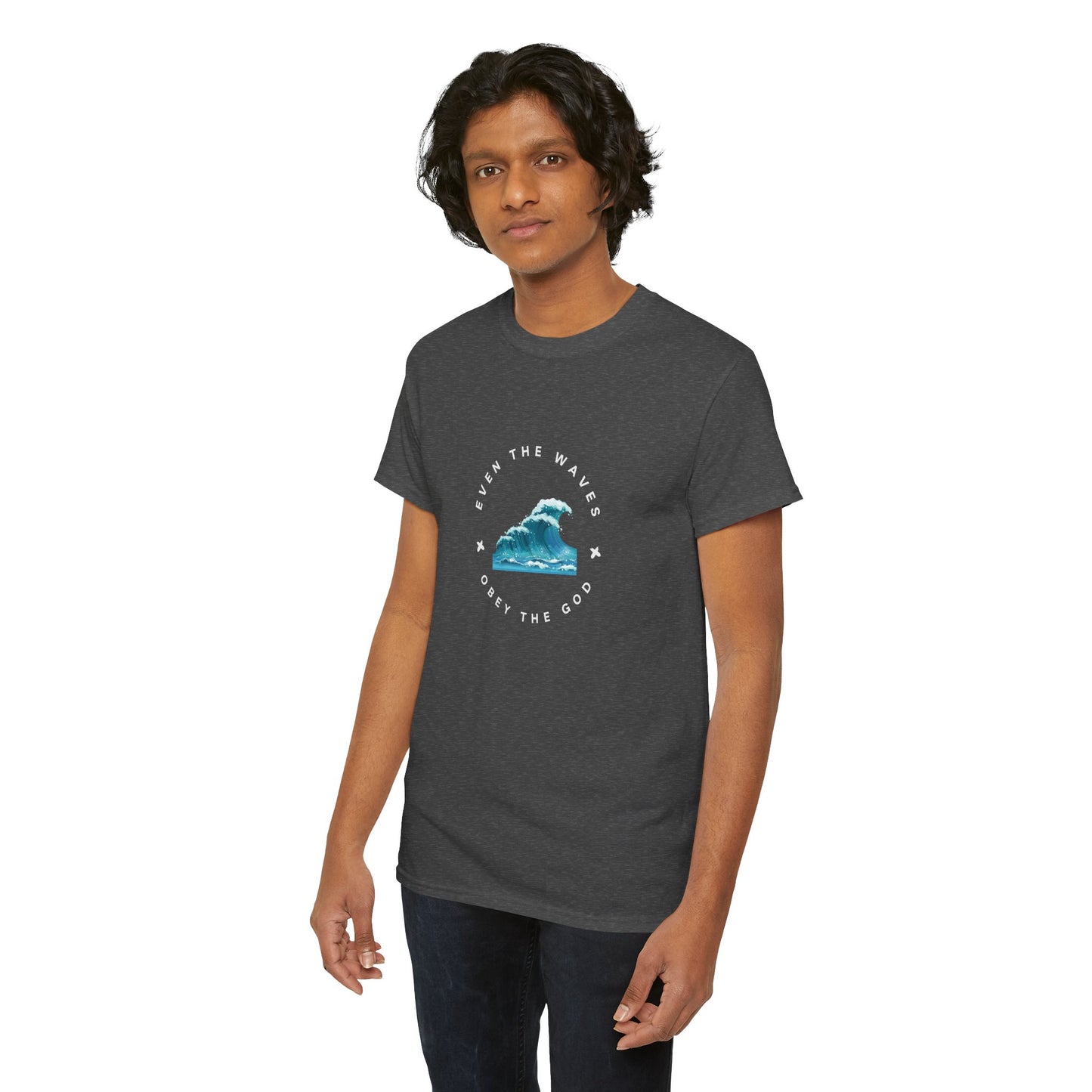 Wave Unisex Tee – Casual Cotton T-Shirt for Everyday Comfort - Wolf Aura Co