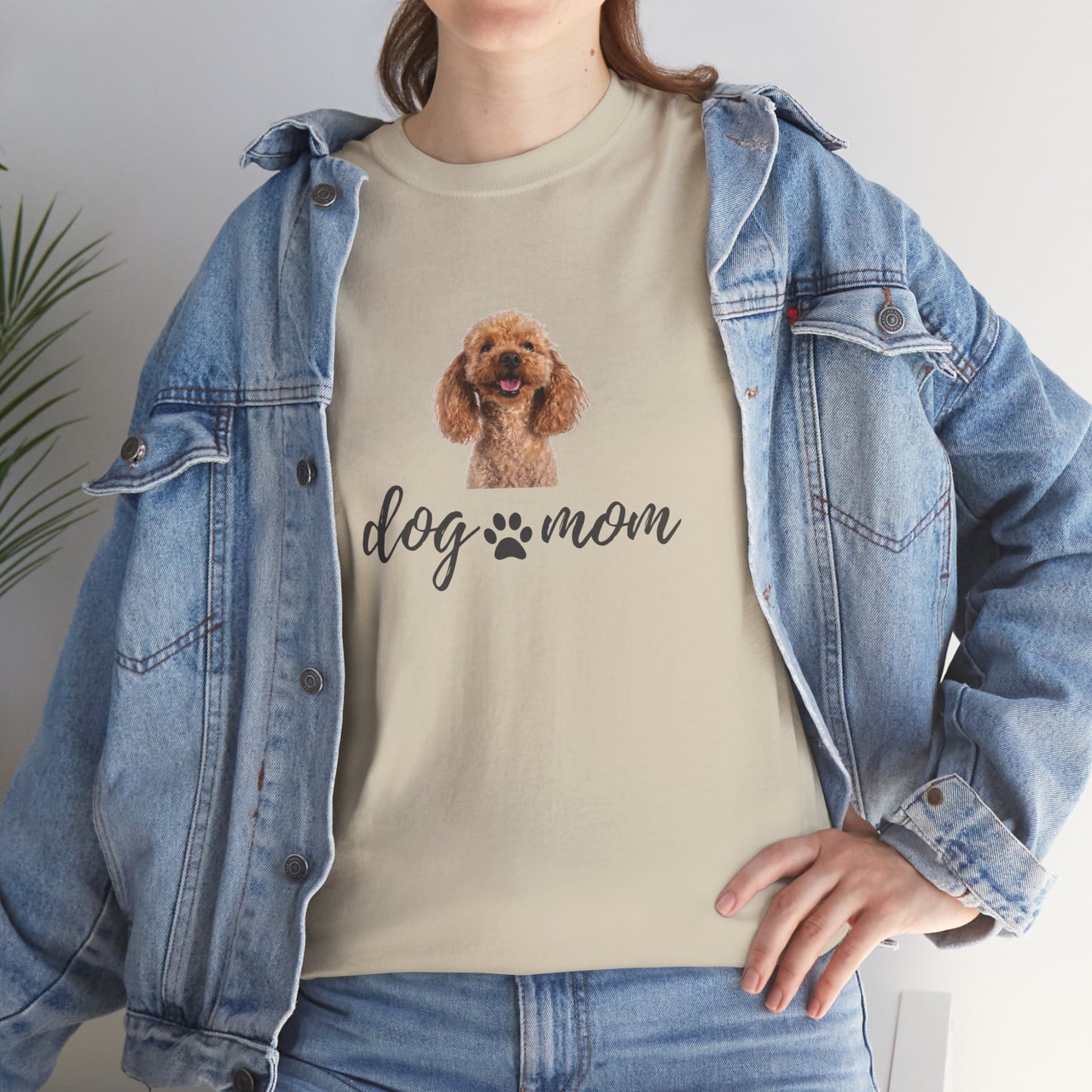 Dog Print Cotton T-Shirt – Cute Casual Tee for Dog Moms | Gift for Dog Lovers, Everyday Comfort, Pet Parent Apparel - Wolf Aura Co