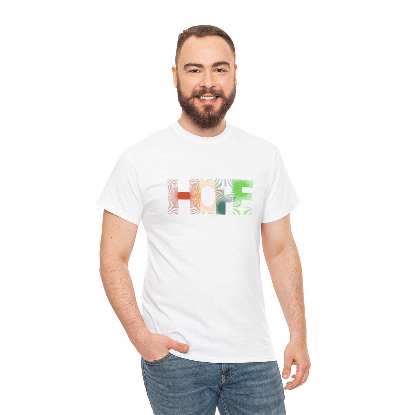 Unisex Hope Graphic Tee – Motivational Casual Wear - Wolf Aura Co