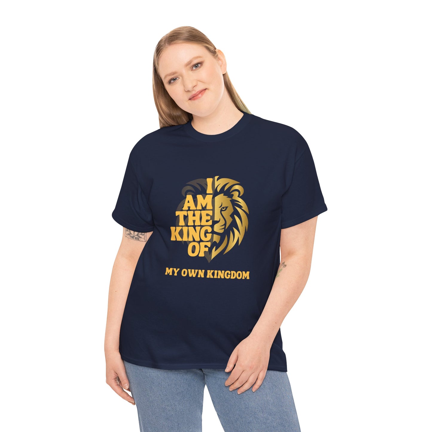 Lion Print Cotton T-Shirt – Fierce Graphic Tee, Casual Everyday Wear, Animal Lover Gift - Wolf Aura Co