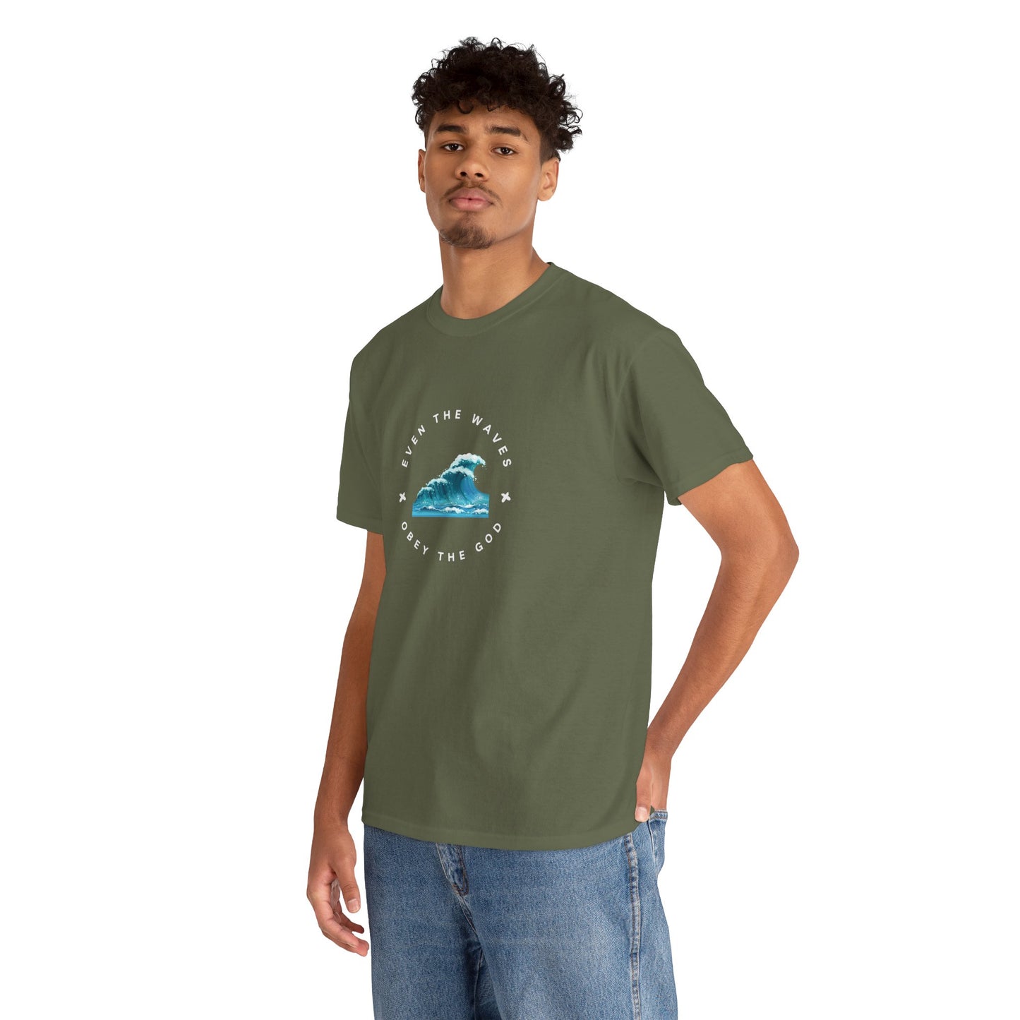 Wave Unisex Tee – Casual Cotton T-Shirt for Everyday Comfort - Wolf Aura Co