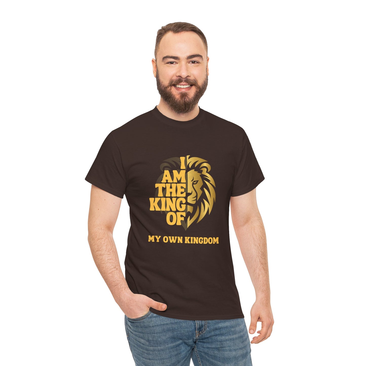 Lion Print Cotton T-Shirt – Fierce Graphic Tee, Casual Everyday Wear, Animal Lover Gift - Wolf Aura Co