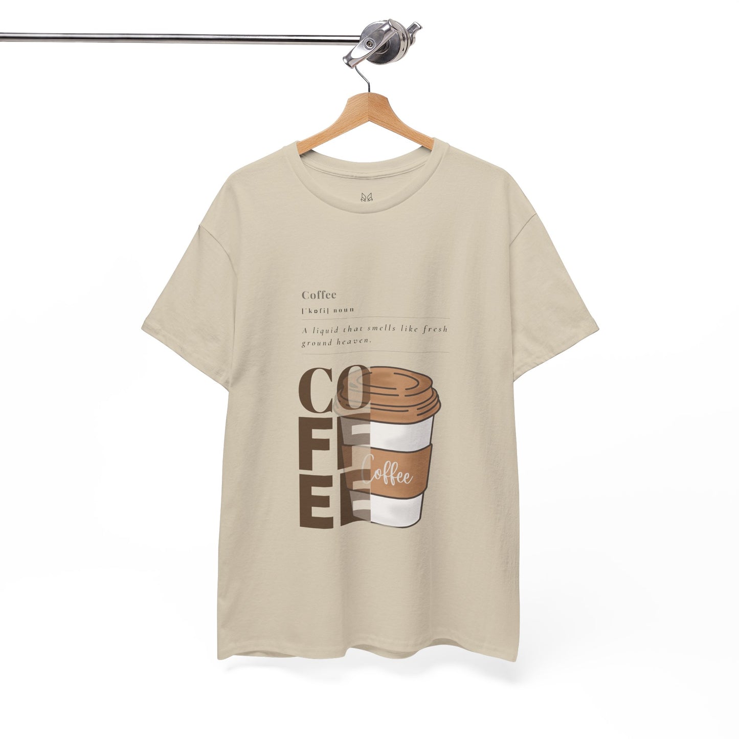 Fresh Brew Vibes Cotton T-Shirt – Casual Coffee Lovers Graphic Tee, Everyday Comfort, Barista Gift - Wolf Aura Co