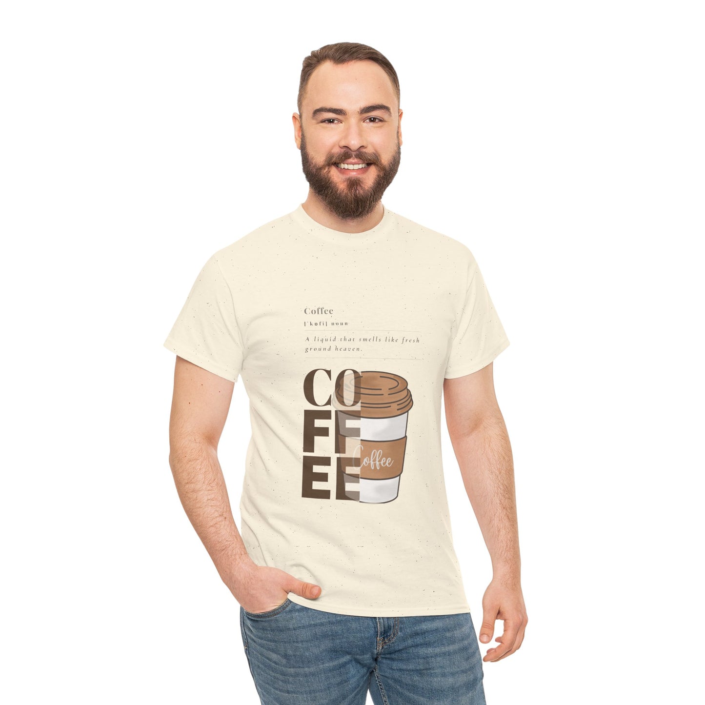 Fresh Brew Vibes Cotton T-Shirt – Casual Coffee Lovers Graphic Tee, Everyday Comfort, Barista Gift - Wolf Aura Co