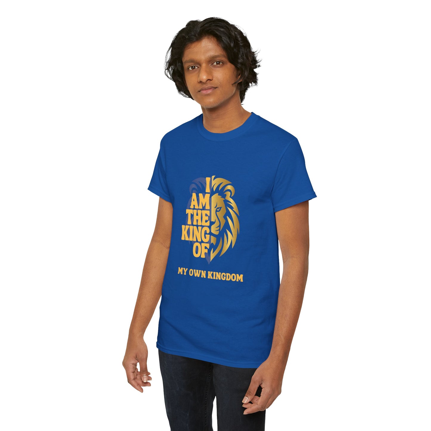 Lion Print Cotton T-Shirt – Fierce Graphic Tee, Casual Everyday Wear, Animal Lover Gift - Wolf Aura Co