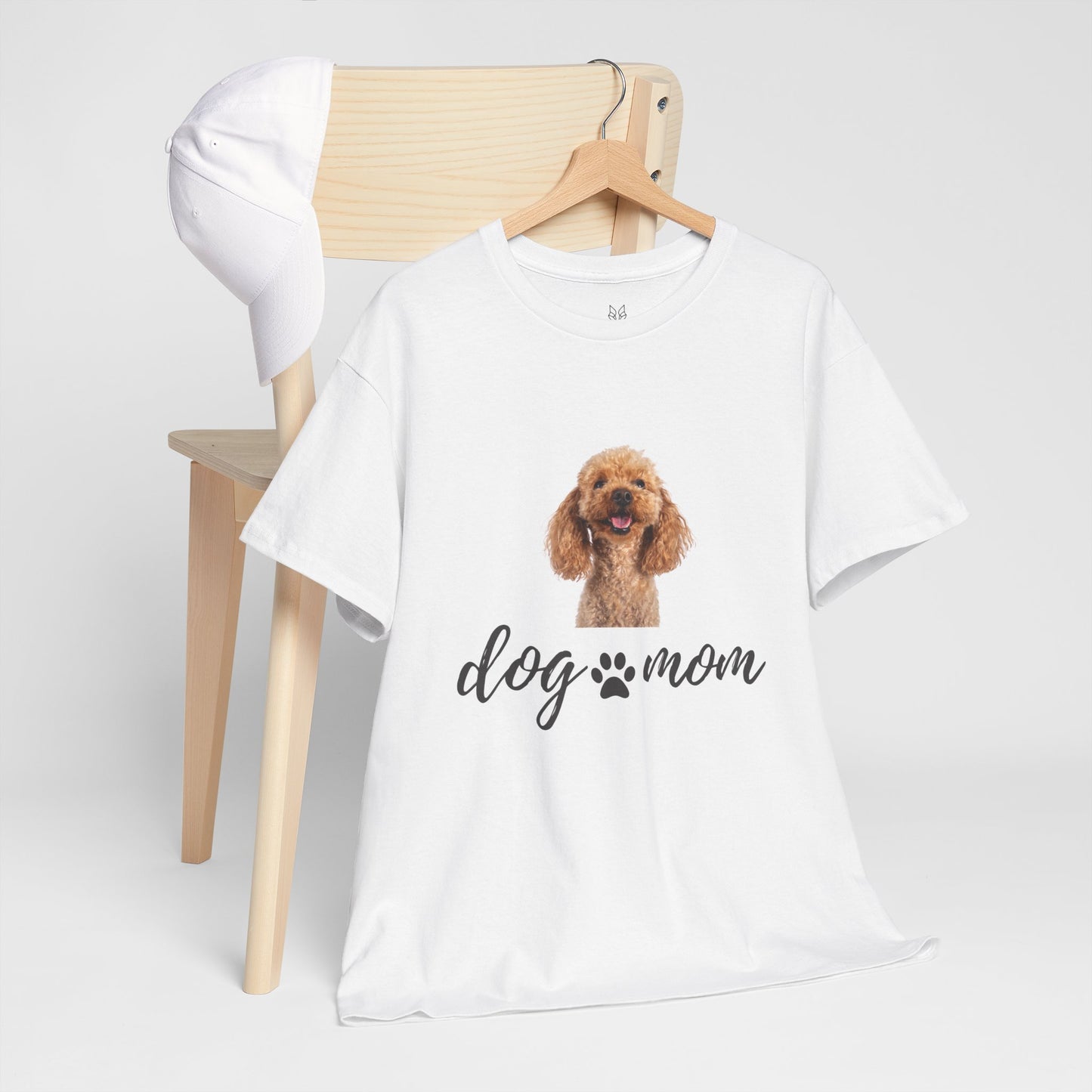 Dog Mom Cotton Tee – Casual &Comfy Gift for Pet Lovers | Wolf Aura