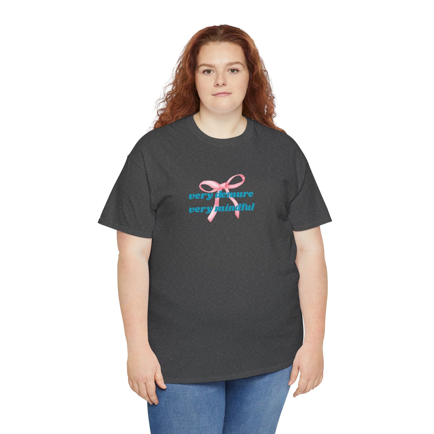Very Demure, Very Mindful Print Tee – Cozy & Stylish - Wolf Aura Co