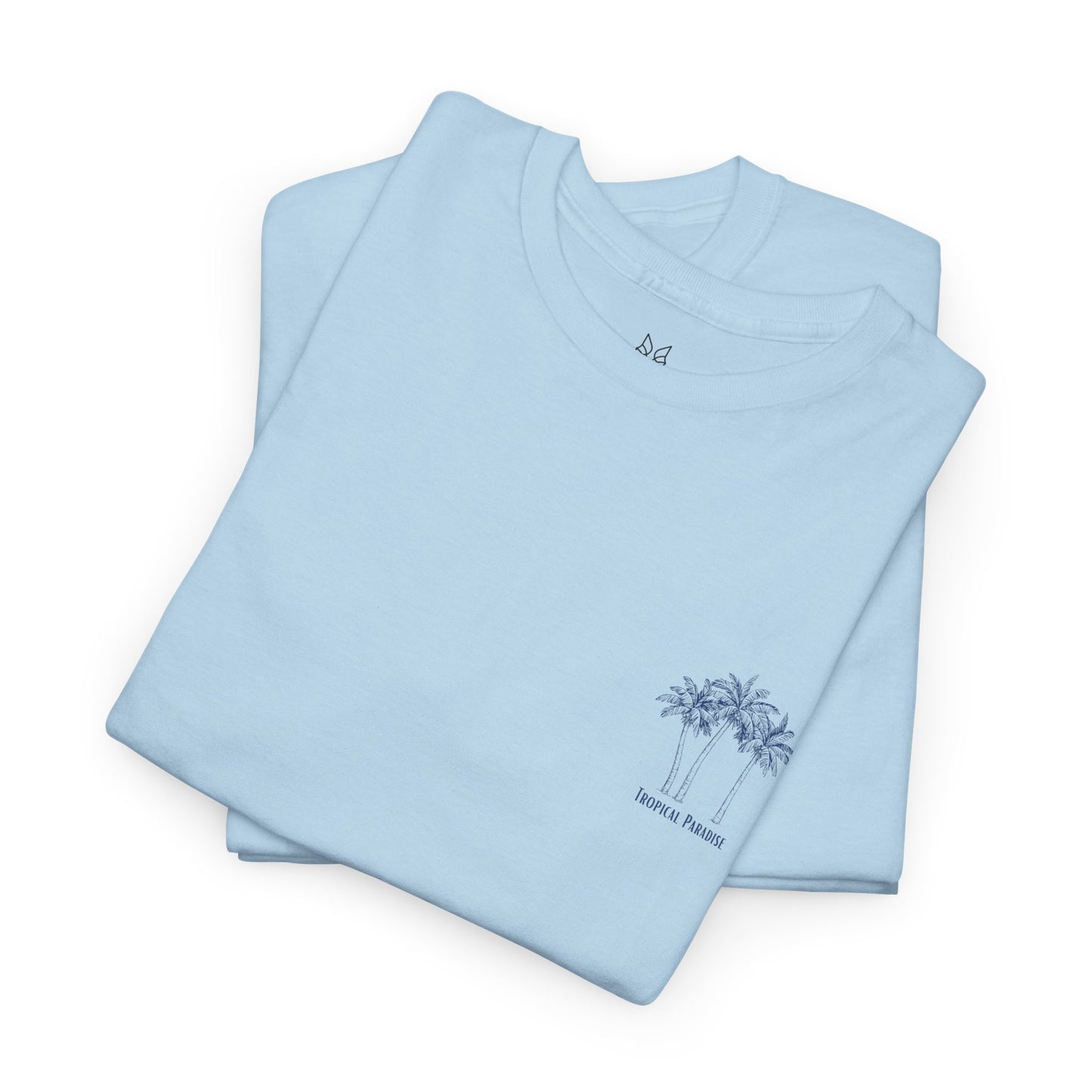 Palm Tree Print Cotton T-Shirt – Casual Summer Tee, Beachwear, Tropical Graphic Shirt, Everyday Comfort - Wolf Aura Co