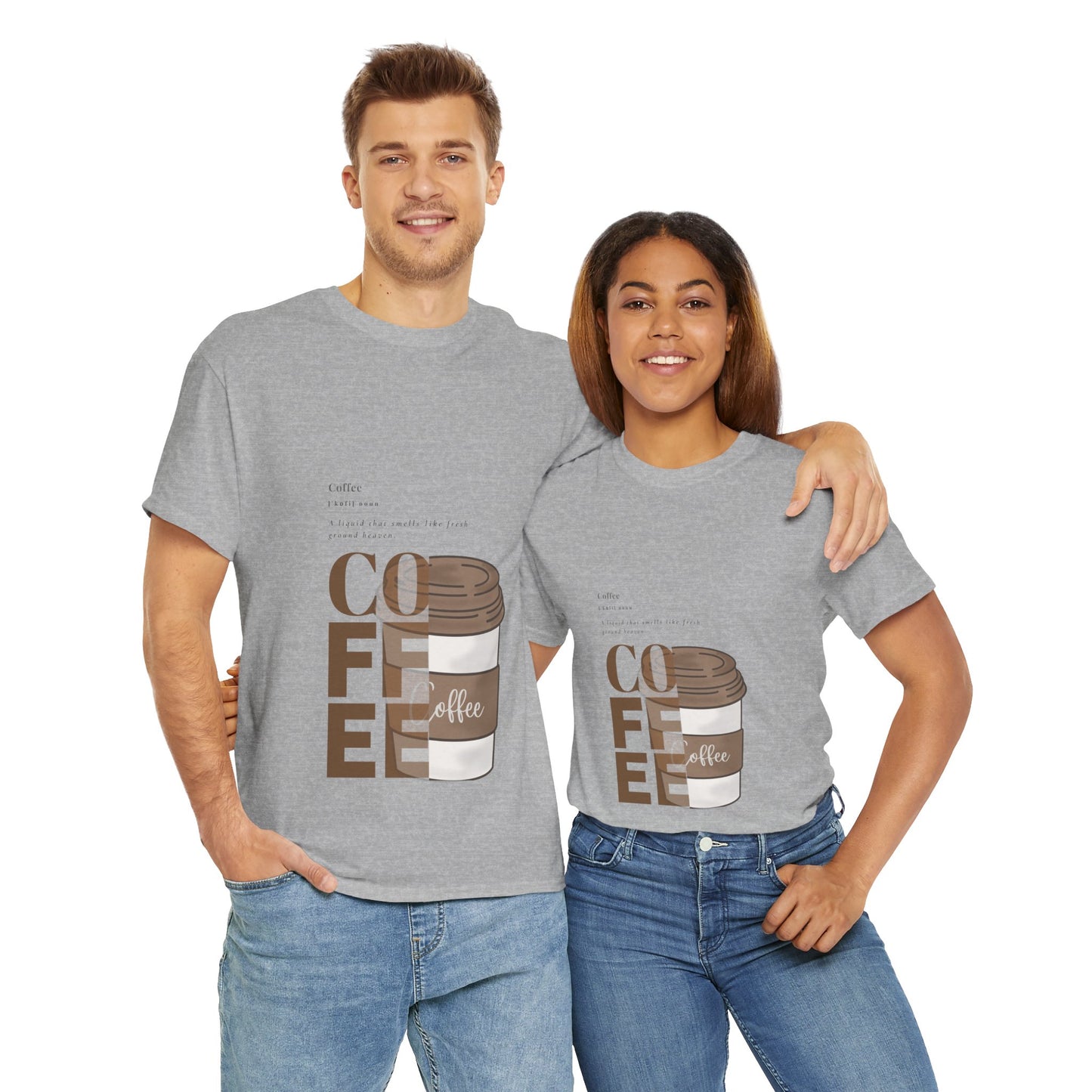 Fresh Brew Vibes Unisex Cotton Tee – Casual Coffee Lover’s T-Shirt