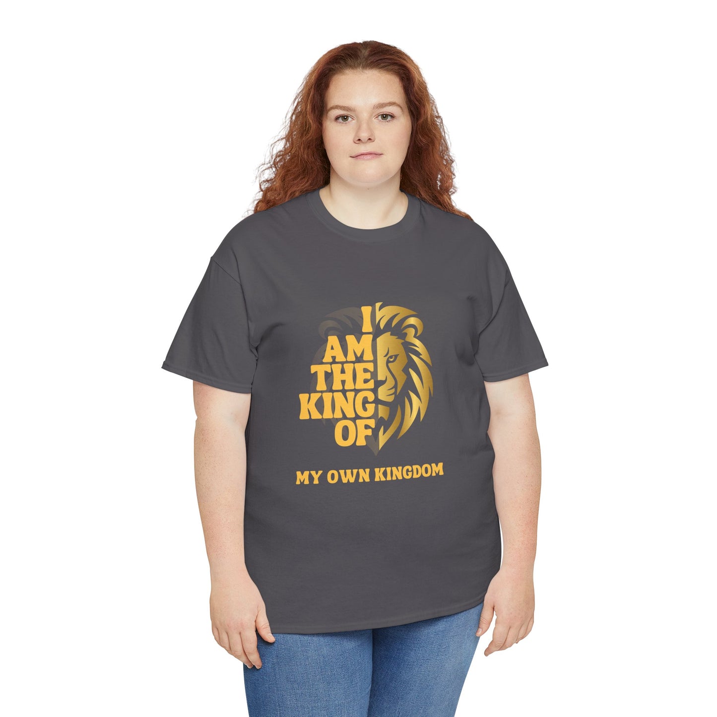 Lion Print Cotton T-Shirt – Fierce Graphic Tee, Casual Everyday Wear, Animal Lover Gift - Wolf Aura Co